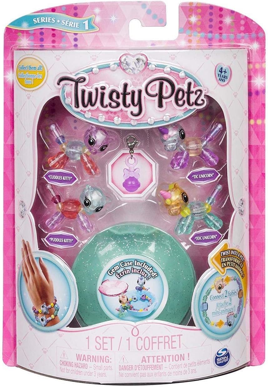 Twisty Petz - Babies 4-Pack Kitties and Unicorns Collectible Bracelet Set for Kids