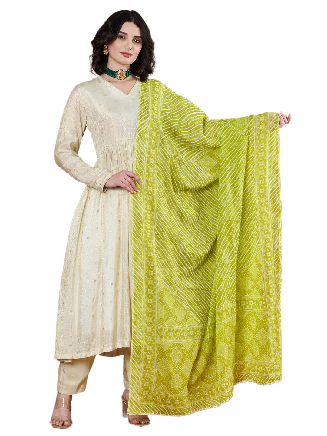 Women's Cotton Blend Floral Print Dupatta with 2.20 Meters | Women’s cotton printed dupatta with tassels-image-25