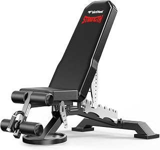 Commercial Adjustable Weight Bench image with detachable leg hold-down