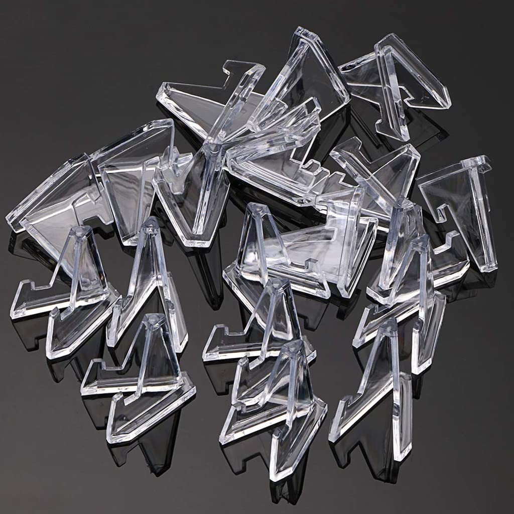Semazz Acryl Münzständer, 24 PCS Coin Display Stand Münzhalter Klar Mini Münzständer für Münzaufbewahrung und Münzplakette Sammlungen