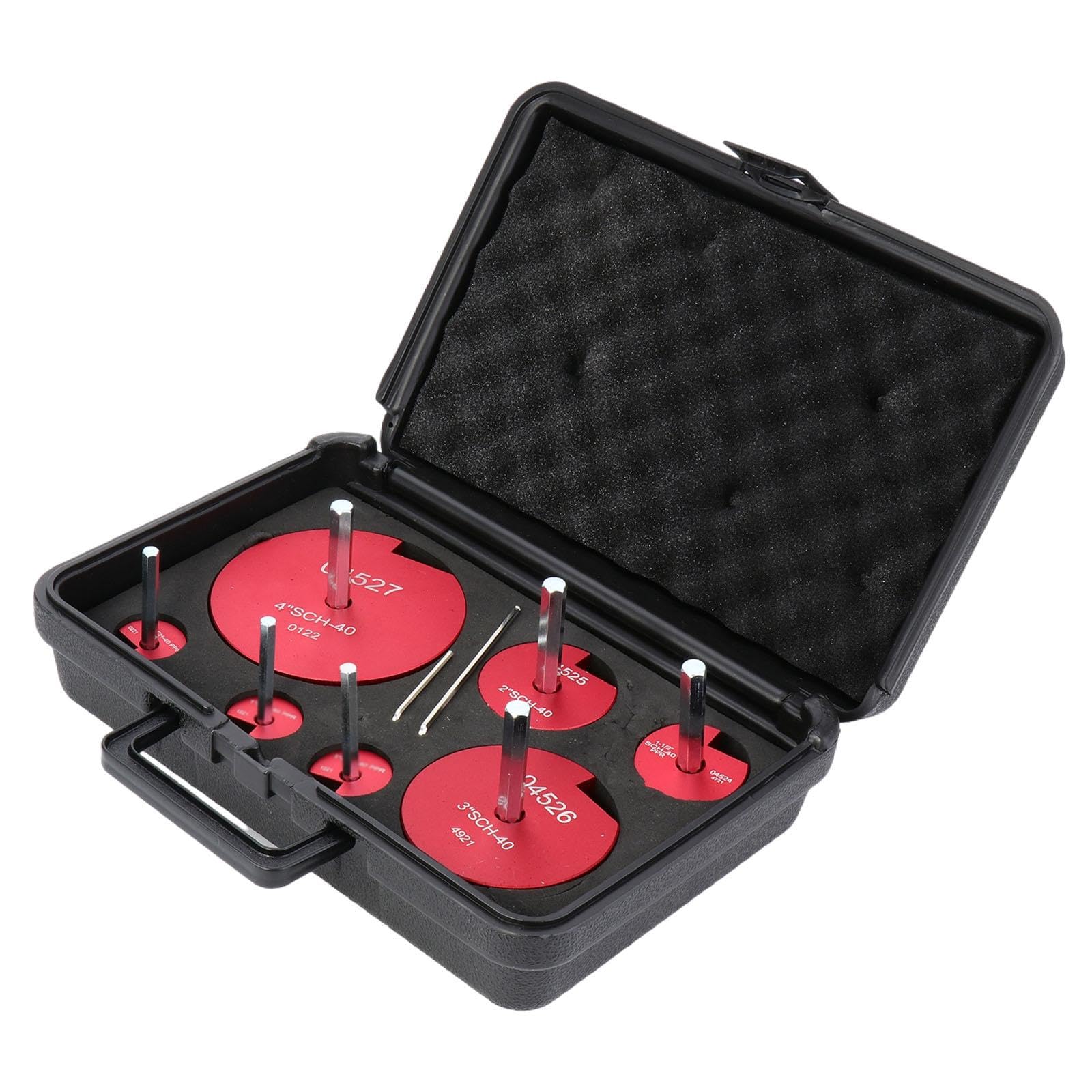 Juego de 7 Escariadores para Tuberías de PVC, Kit de Herramientas de Fontanería Profesional de Aluminio de Calidad.