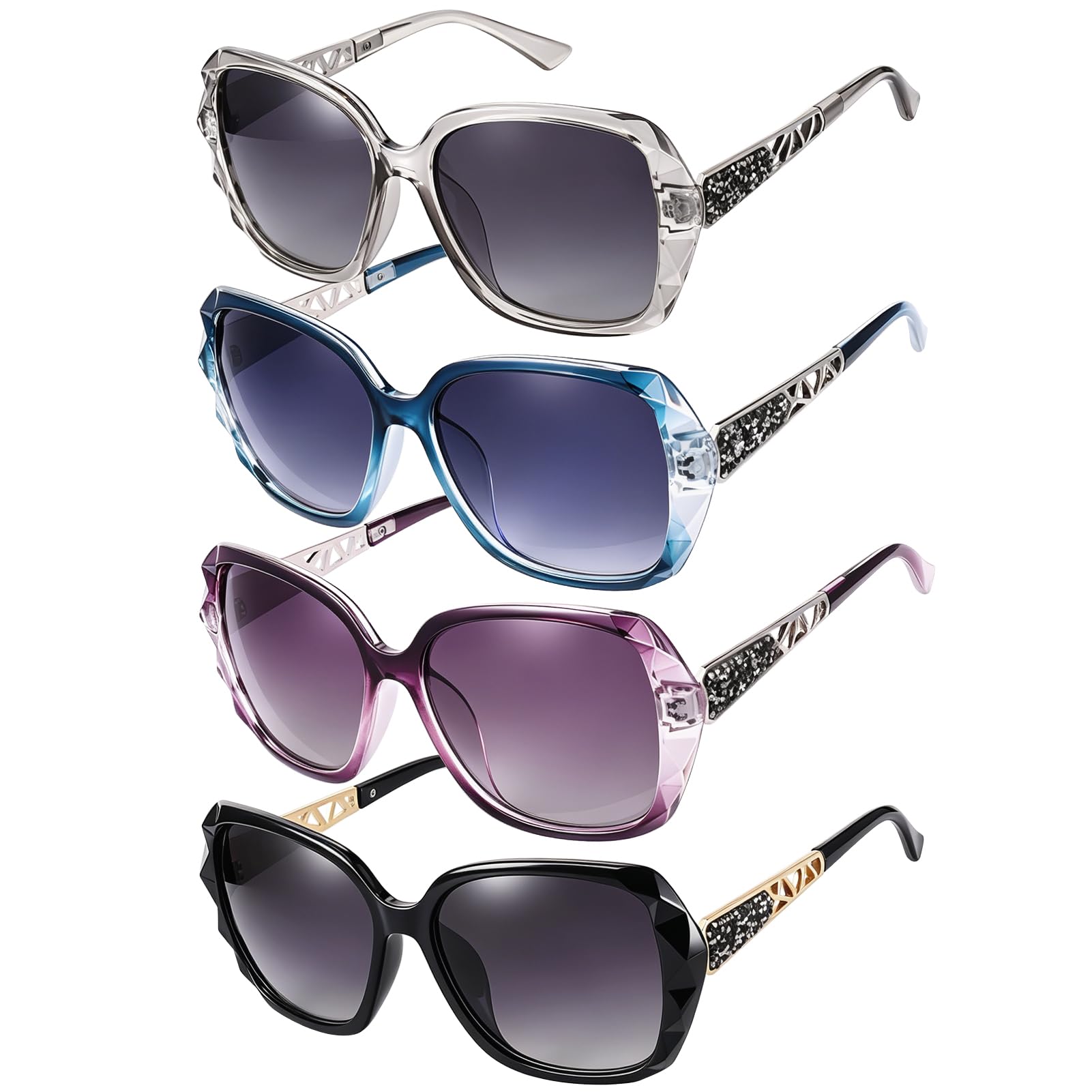 DragonflyDreams Women Large Sunglasses, UV 400 Glasses