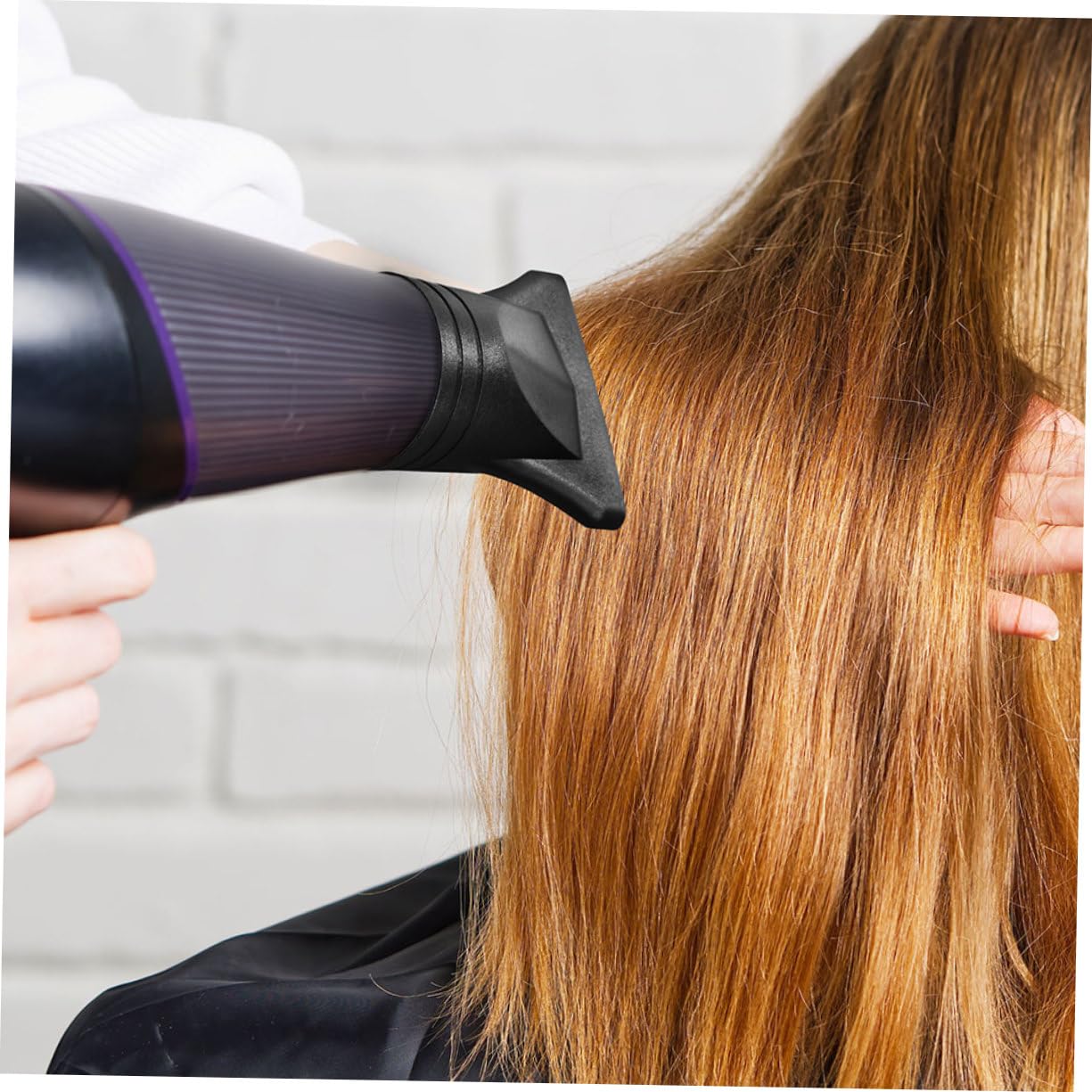 VICASKY 5 Sätze Haartrocknerzubehör Universal- Diffusor Haartrockner Tipp Schlag Entspannungsbürste Fonds haarföhn Friseurwerkzeug Aufsatz für Haartrockner Nylon Schwarz
