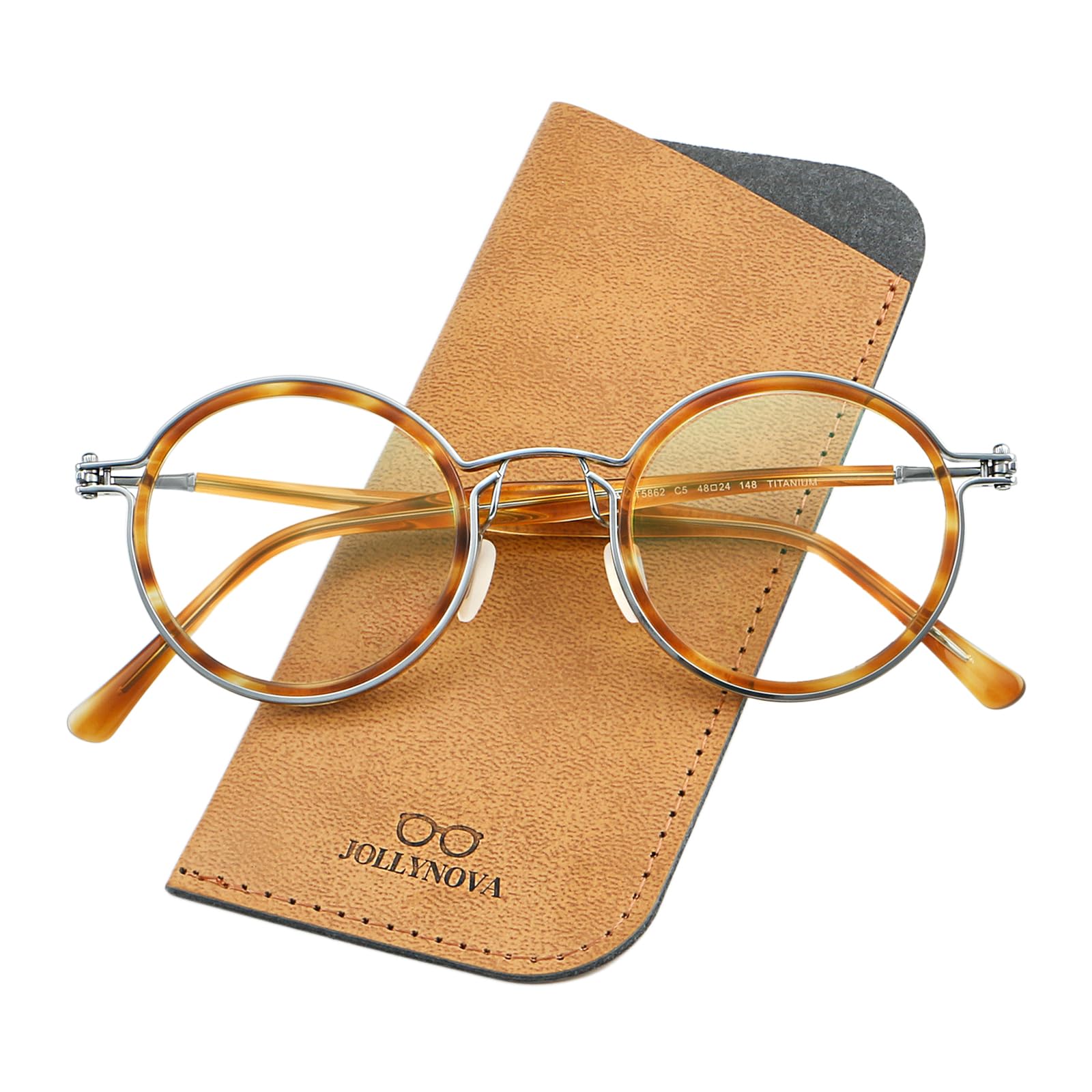 Tate Retro Round Acetate Eyeglass Frames