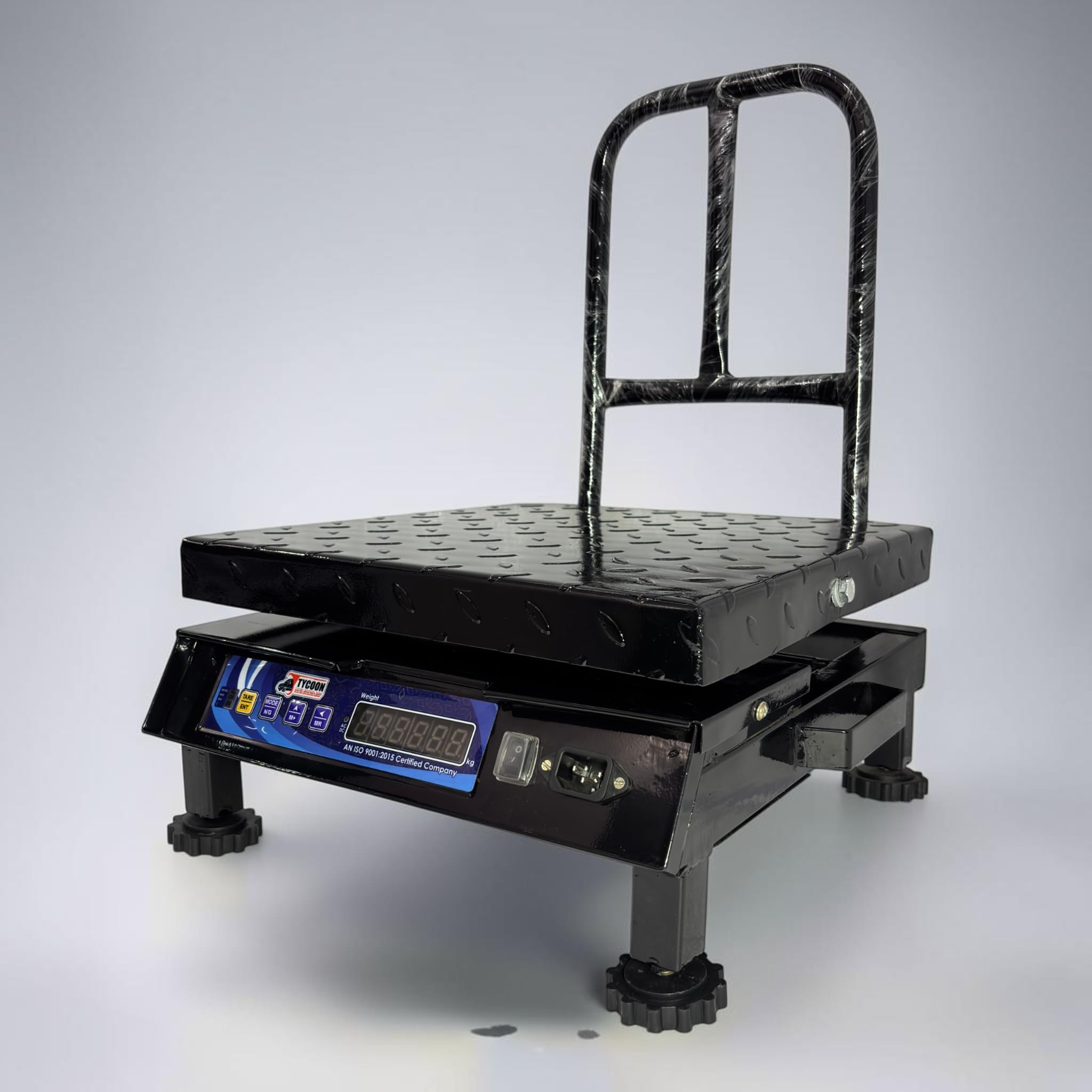 TYCOON Electronic Weighing Scale 150 kg Capacity Heavy Duty Portable Industrial Platform Scale 350 x 350 mm 14 x 14 Inch Rechargeable Battery High Accuracy-image-23