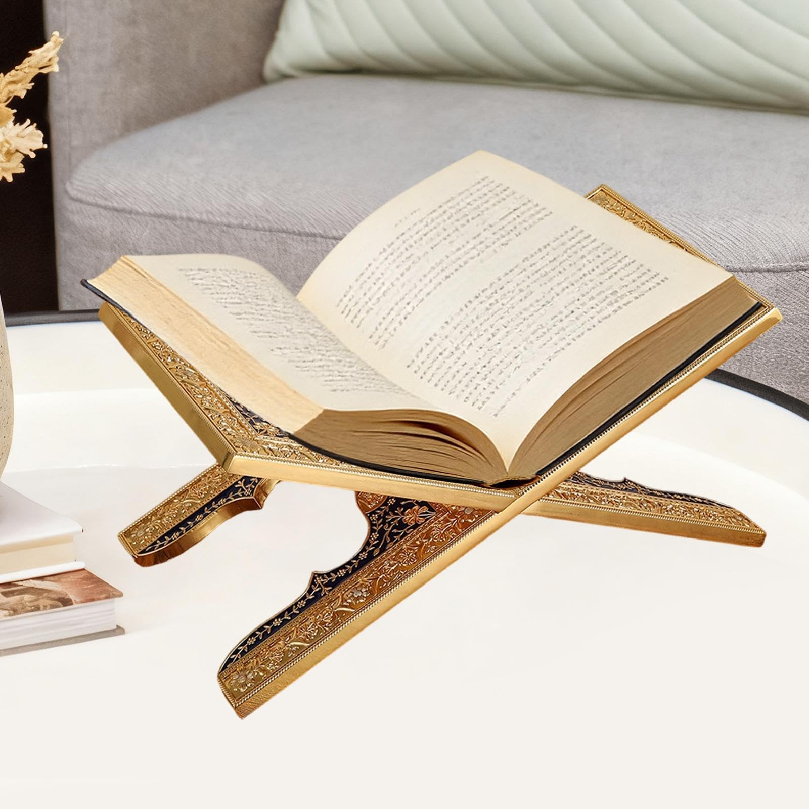 Elegante, Robusto E Portatile in Lega di Zinco, Pratico Supporto da Lettura da Scrivania, Adatto per Cucina, Ufficio E Casa, Style a