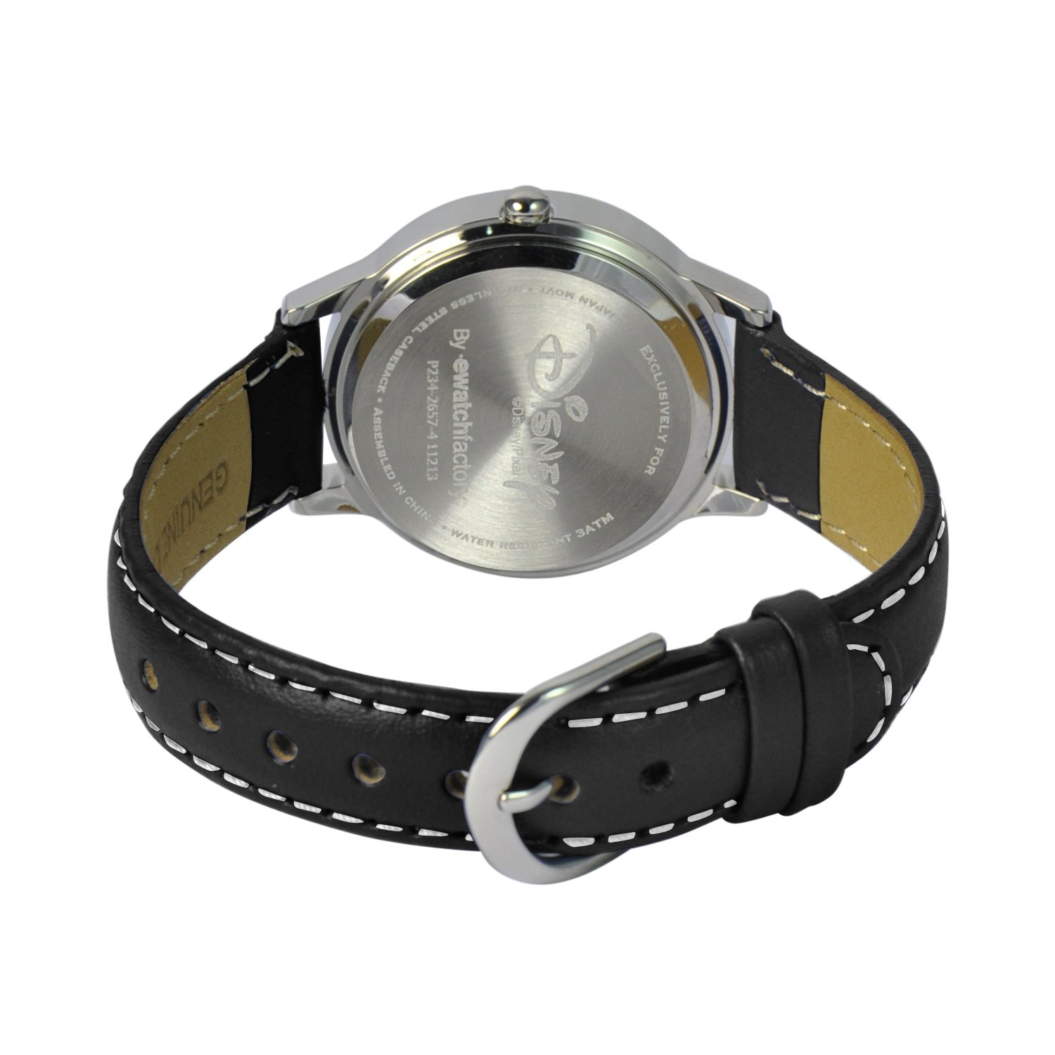 Disney by Ewatchfactory - W000092 - Montre Enfant Cars - Quartz - Pédagogique - Bracelet Cuir Noir