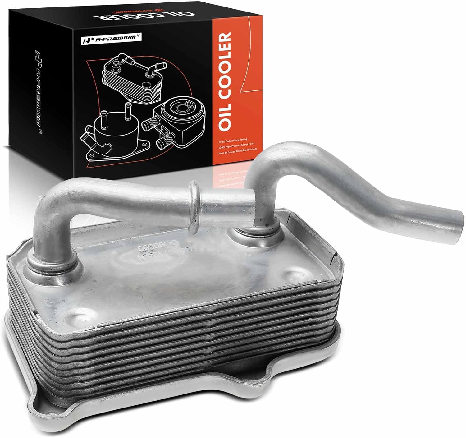 A-Premium Engine Oil Cooler Compatible with Mercedes-Benz C280 C320 C43 AMG CL500 CL55 AMG CLK320 CLK430 CLK500 CLK55 AMG CLS500 E320 E430 E500 E55 AMG G500 G55 AMG ML320 ML500 S430 S55 AMG 1998-2008