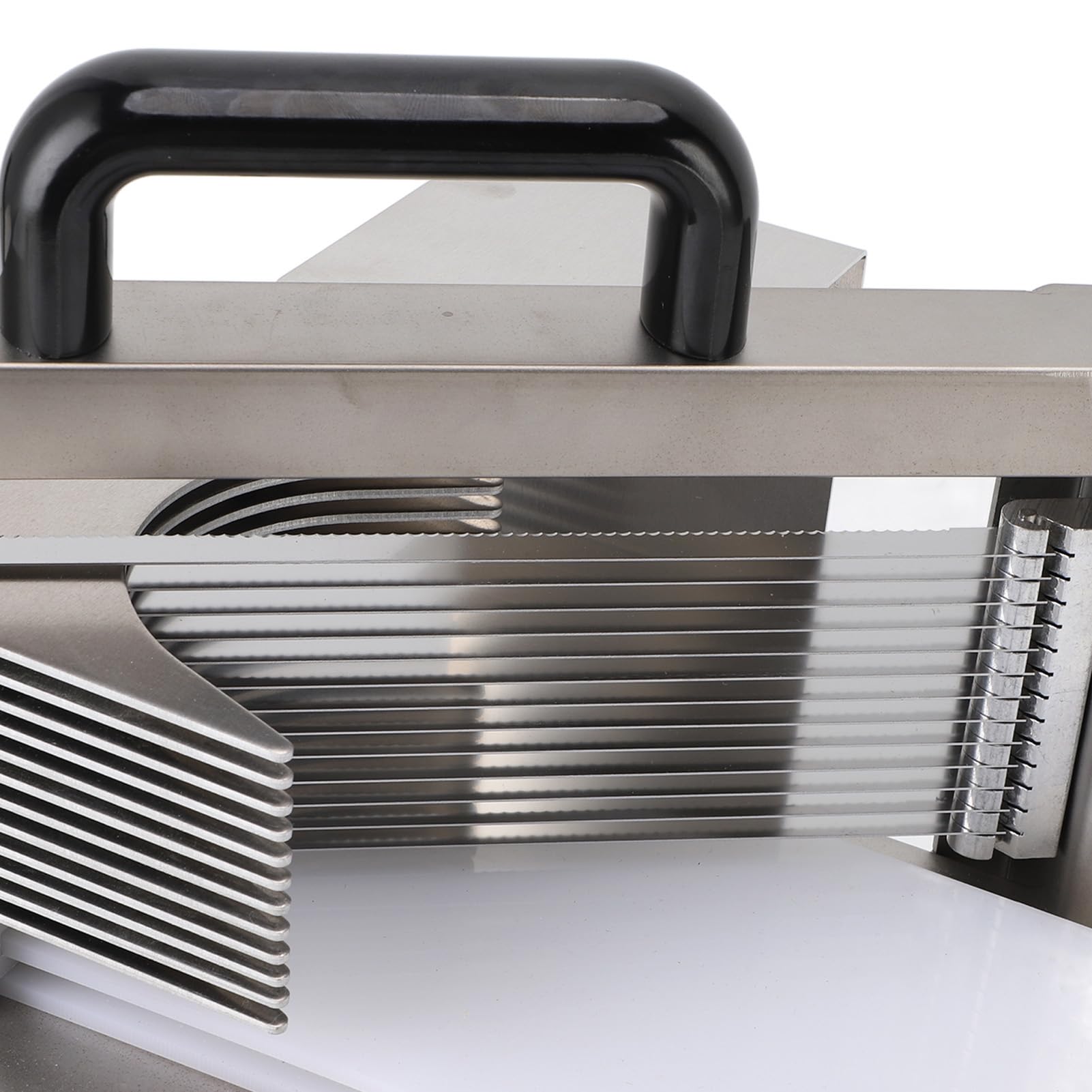 Kommerzielle Manuelle Tomatenschneidemaschine mit 3/8 -Zoll -Schnittdicke, 304 Edelstahl Tomatenschneider für Gemüse und Obst, Ergonomische Griffe für Einen Sicheren Betrieb (3/16)