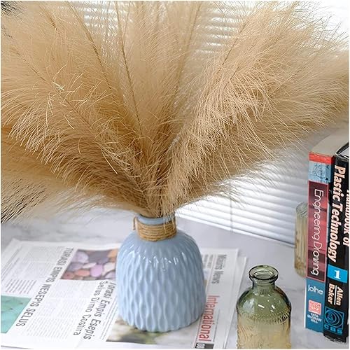 Miniatura 5 de decoration 10pcs Artificial Flowers Bouquet Pampas Fake Flowers Flower Arrangement for Table Decoration Home Party Wedding Decor Faux Reeds