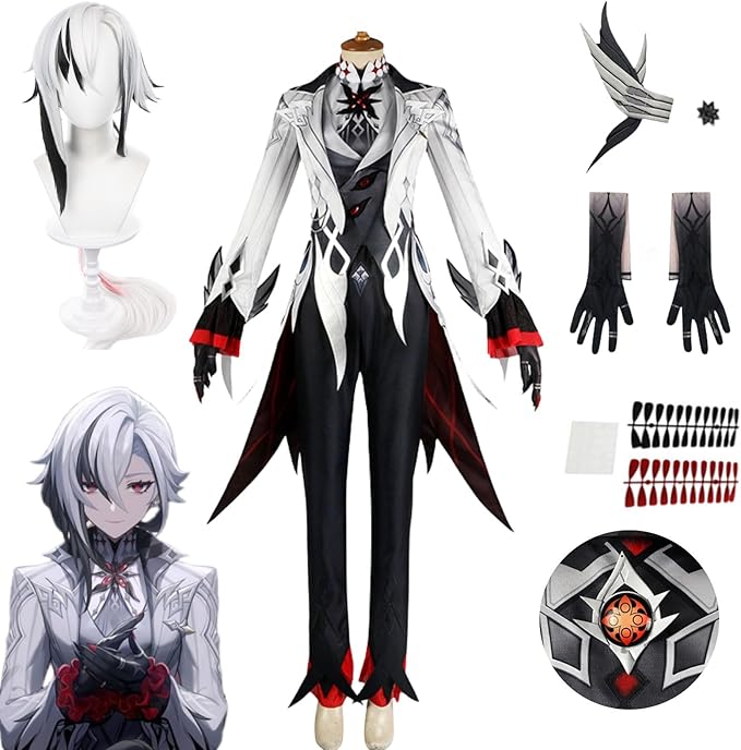 Amazon.co.jp: [CHIASA] 原神 Genshin アルレッキーノ コスプレ衣装 