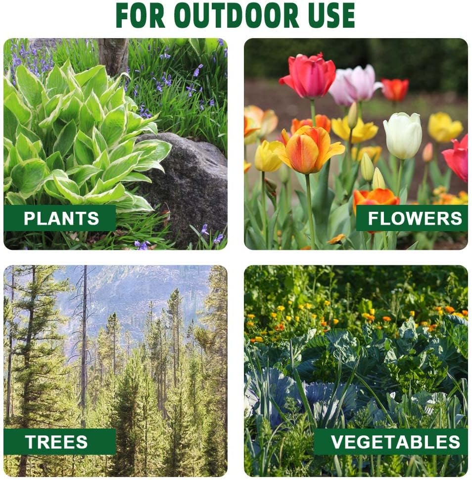 Deer Repellent, Deer & Rabbit Repellent for Plants, Deer Deterrent for Garden and Yard, Rabbit Repellant Outdoor, Keep Deers Away from Trees, Long-Lasting 2 Months Protection-12 Pack