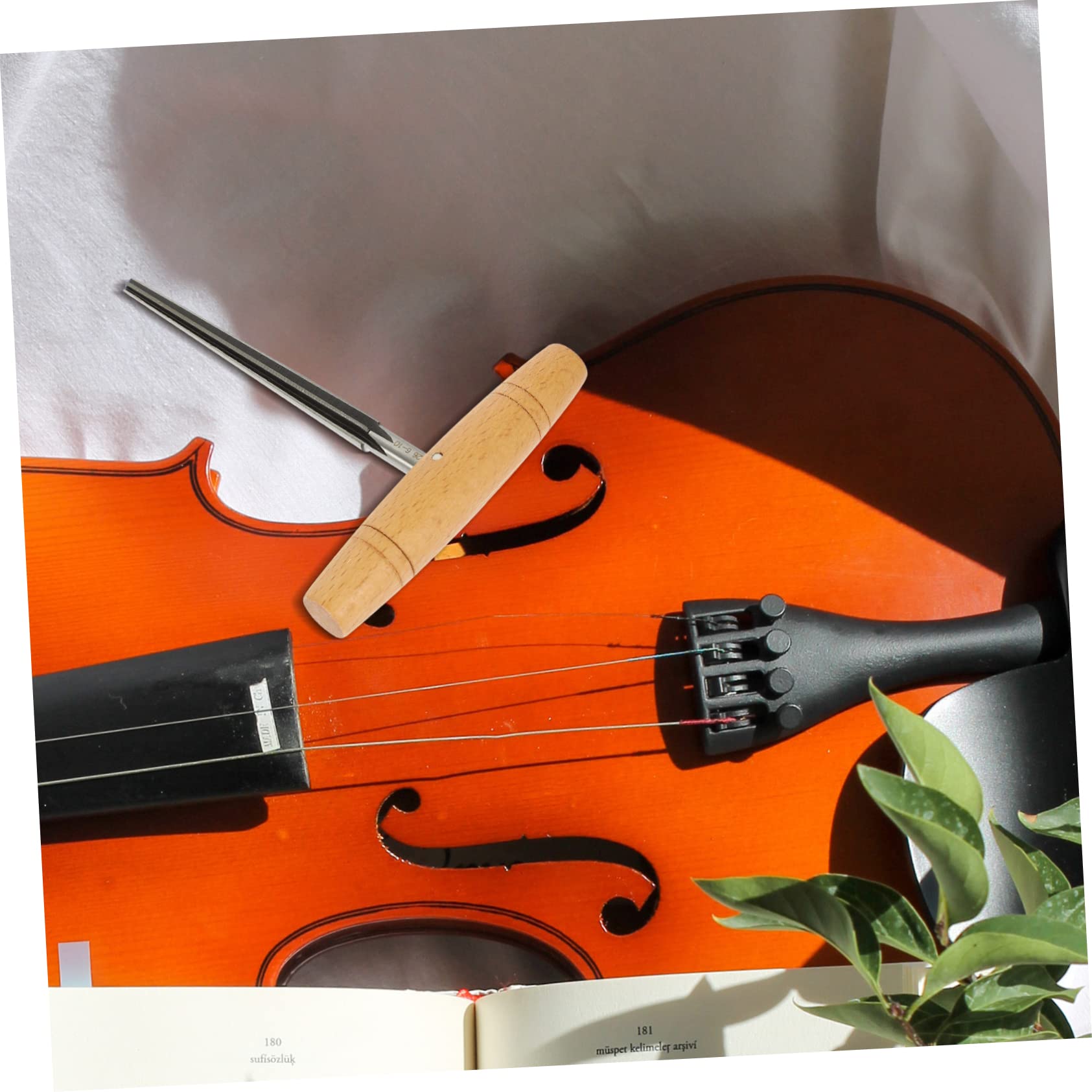 ibasenice 4pièces Alésoir à Violin Inoxydable Et Bois Outil De Réparation Portable Pour Violon Et Alto Précis Et