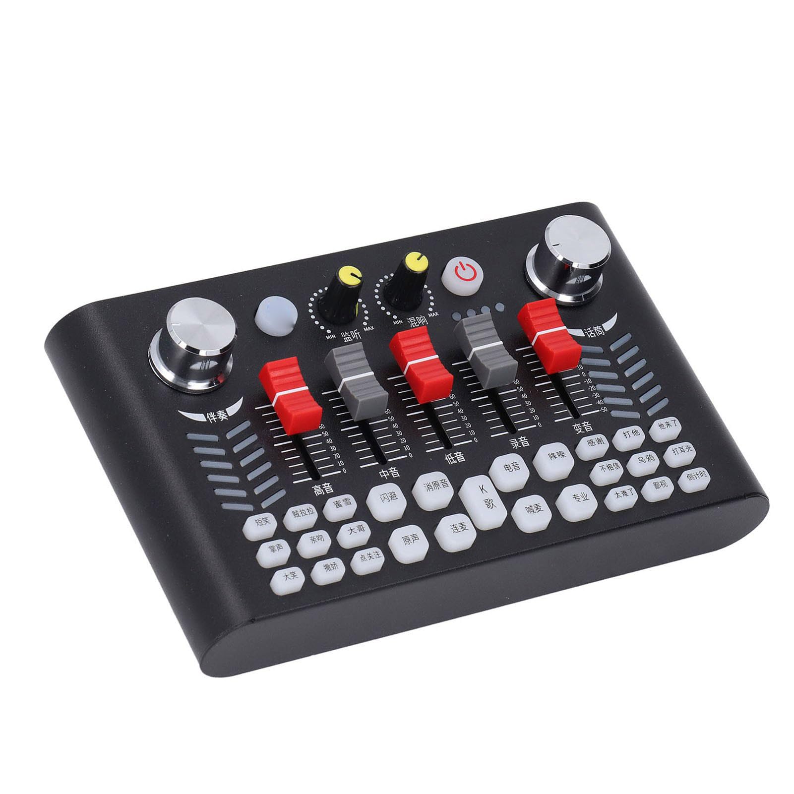 Paquete de Equipo de Podcast Kit de Tarjeta de Sonido con Micrófono con Cancelación de Ruido para Transmisión en, con Soporte para Teléfono y Auriculares para PC Portátil, Adecuado para