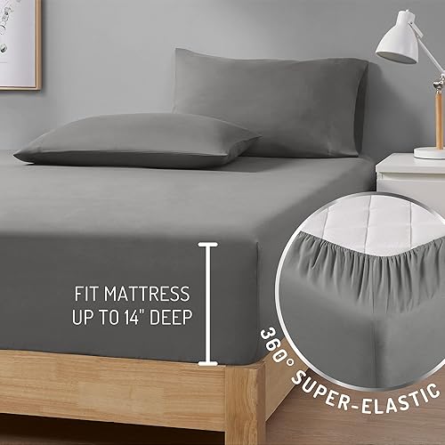 Miniatura 6 de Degrees of Comfort Coolmax Cooling California King - Juego de sábanas El mejor juego de sábanas para personas que duermen con calor Bolsillo suave