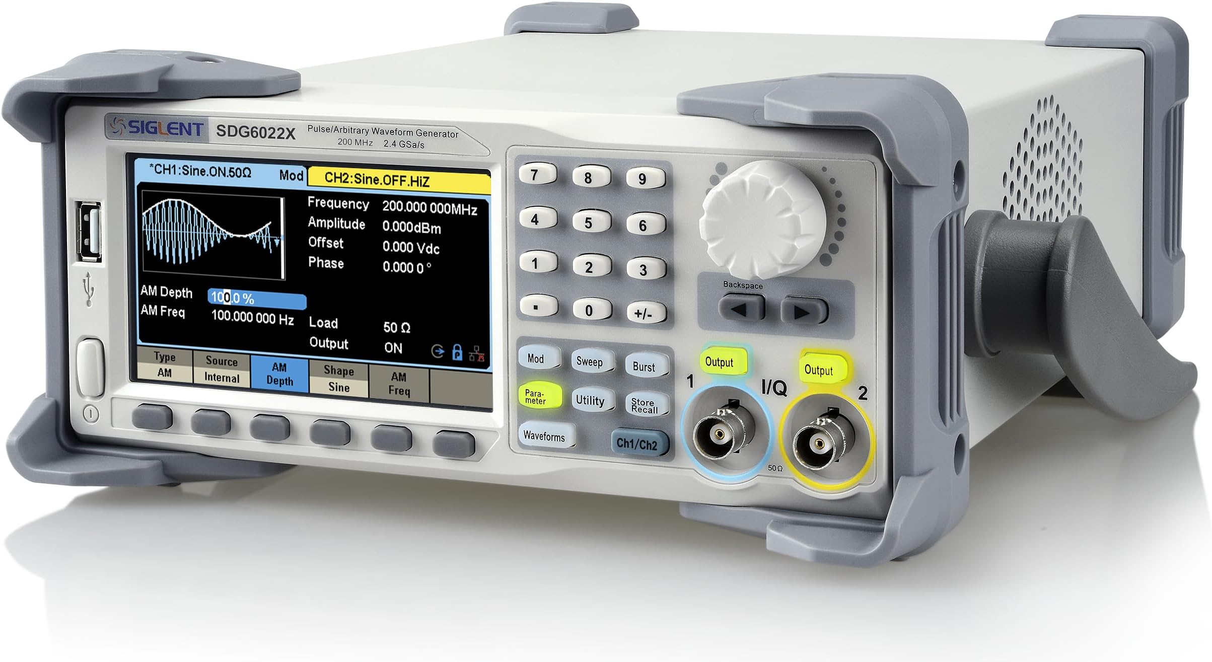 SDG6022X Function/Arbitrary Waveform Generator Signal Generator Bandwidth 200 MHz