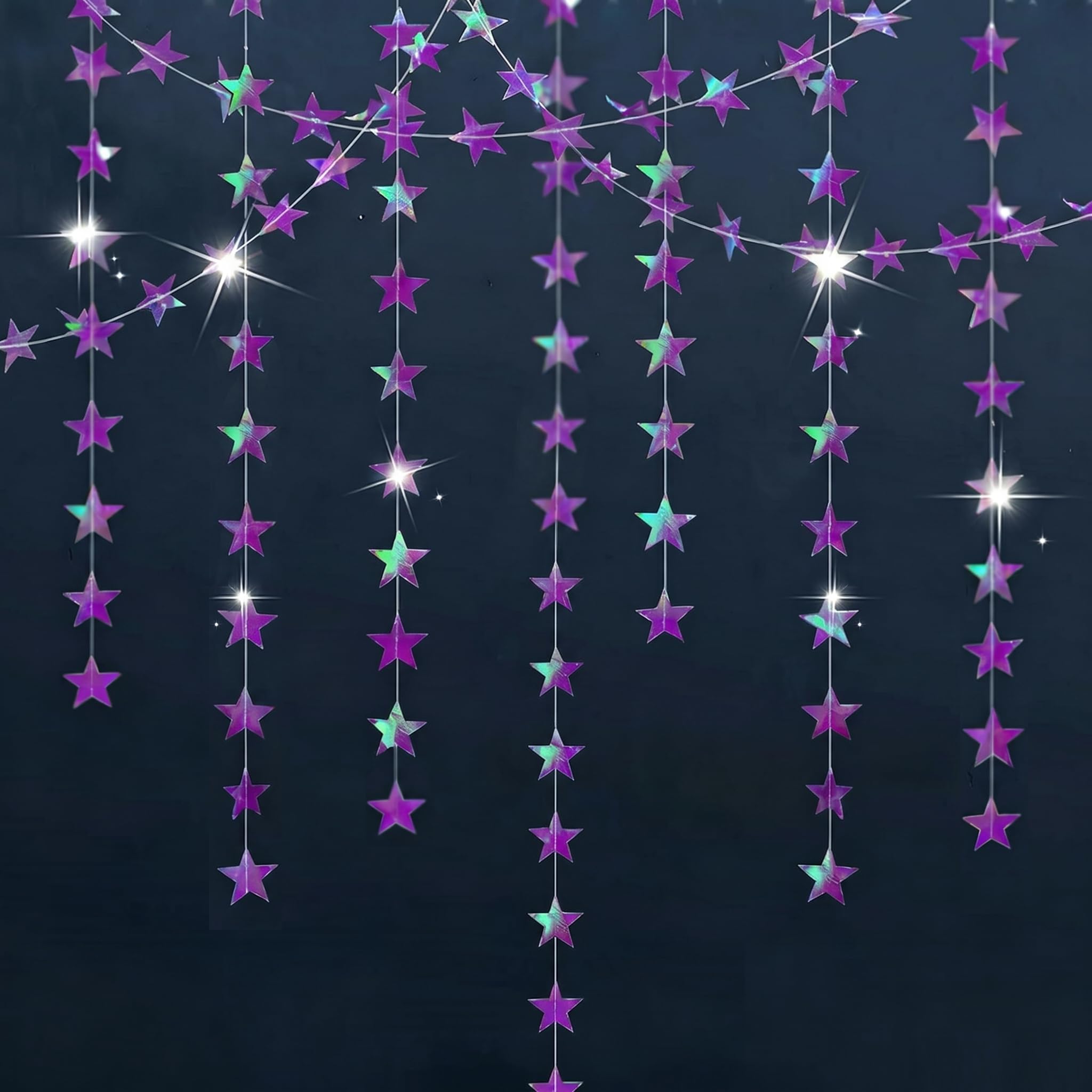 Gold Star Garland - 78ft Decorations for Parties -8