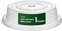 Vista 1 de Restaurantware Cater Tek - Tapa para Plato de Policarbonato de 10.2 Pulgadas, 1 Cubierta de Platos Irrompible - Lavable en Lavavajillas, Resiste