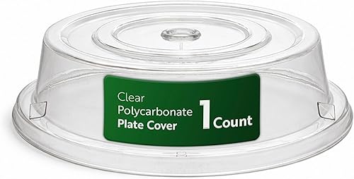 Restaurantware Cater Tek - Tapa para Plato de Policarbonato de 10.2 Pulgadas, 1 Cubierta de Platos Irrompible - Lavable en Lavavajillas, Resiste