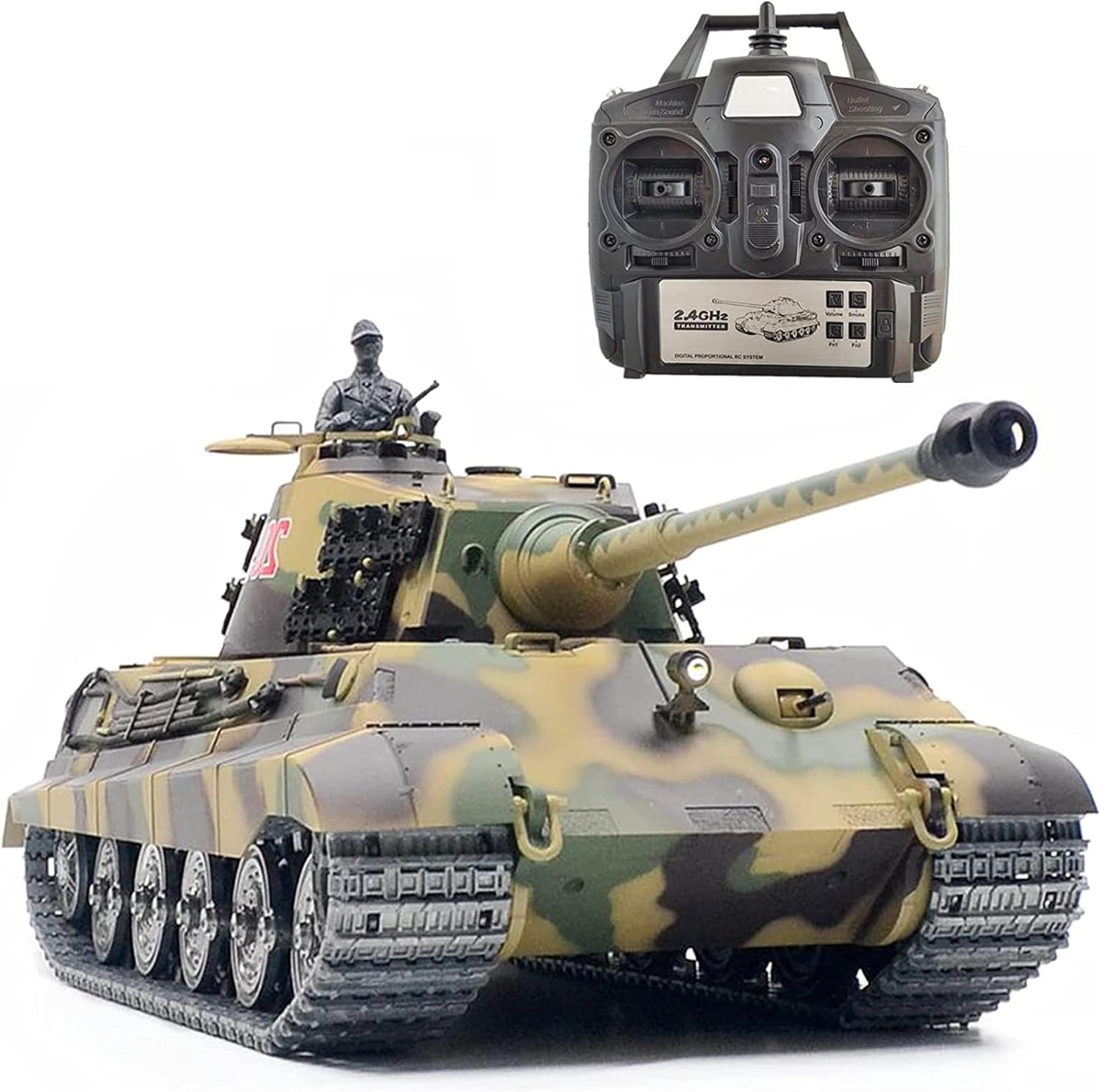 Amazon.co.jp: ラジコン 戦車 ドイツ陸軍重戦車 キング・タイガー RC 