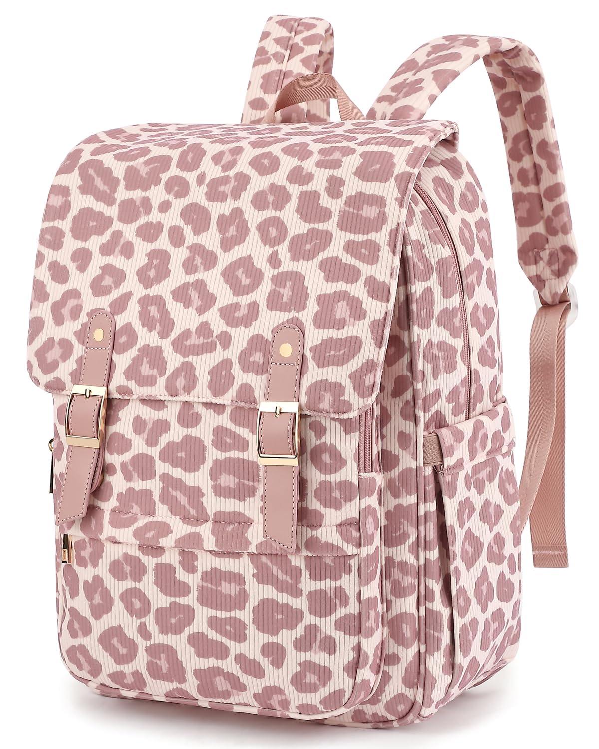 Corduroy Laptop Backpack for Women Fits 15 6 Inch Computer Bag College High School Bookbag Travel Daypack Purse