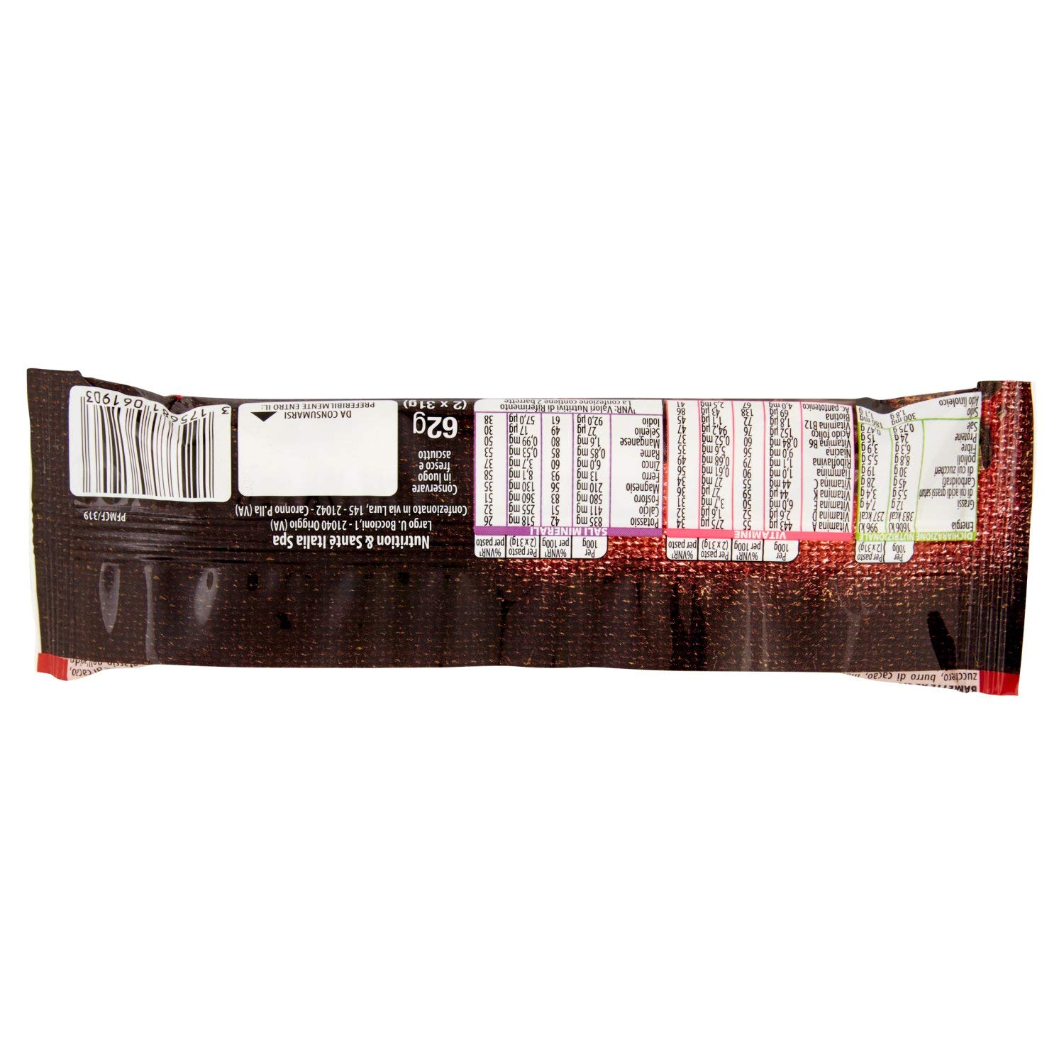 Pesoforma 1 Pasto Cioccolato Fondente, Pasto sostitutivo dimagrante, ricco in Proteine, 2 Barrette x 31 g (62 g)