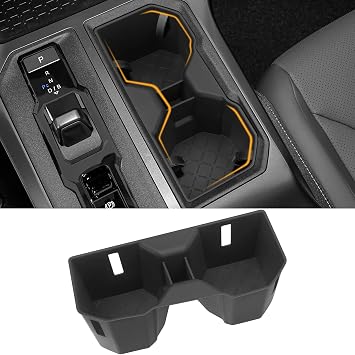 Front Cup Holder Compatible with Toyota 2026 RAV4 LE SE XLE XSE Limited Hybrid Accessories Silicone Material Insert Center Console Organizer