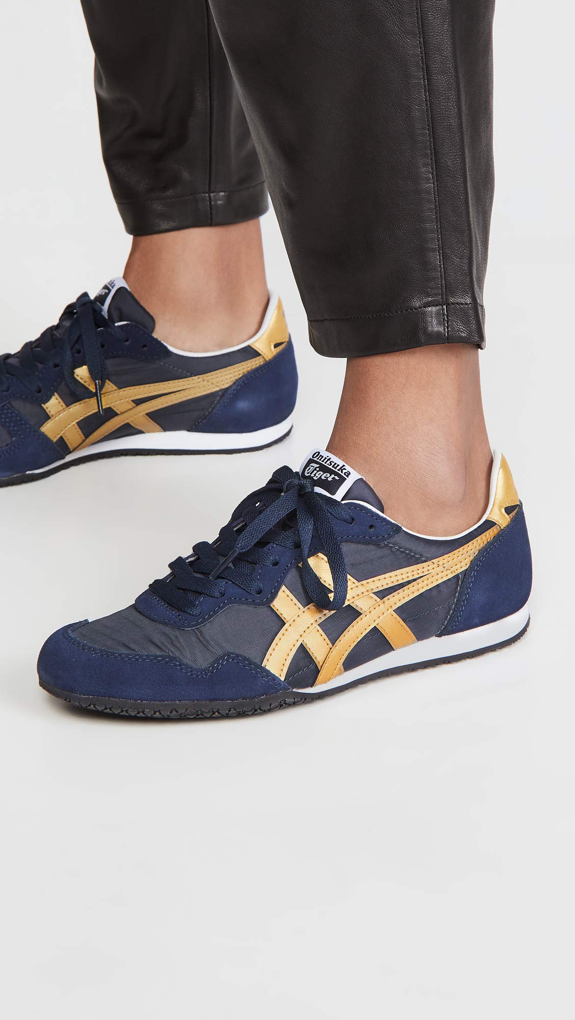 Onitsuka Tiger SerranoTM Midnight/Pure Gold Men's 5, Wo B2B