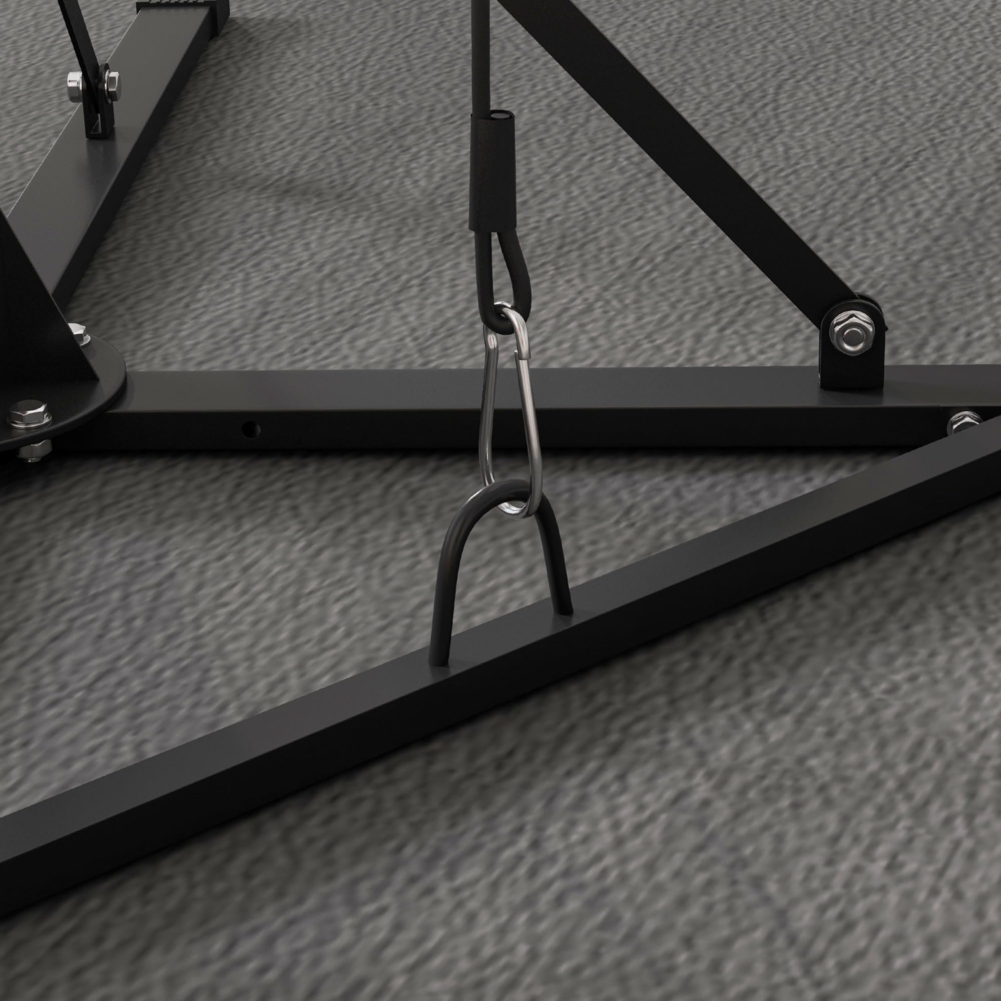 SPORTNOW soporte para saco de boxeo, regulable en altura, soporte independiente para saco de boxeo con speedball, capacidad de carga hasta 60 kg, acero, negro