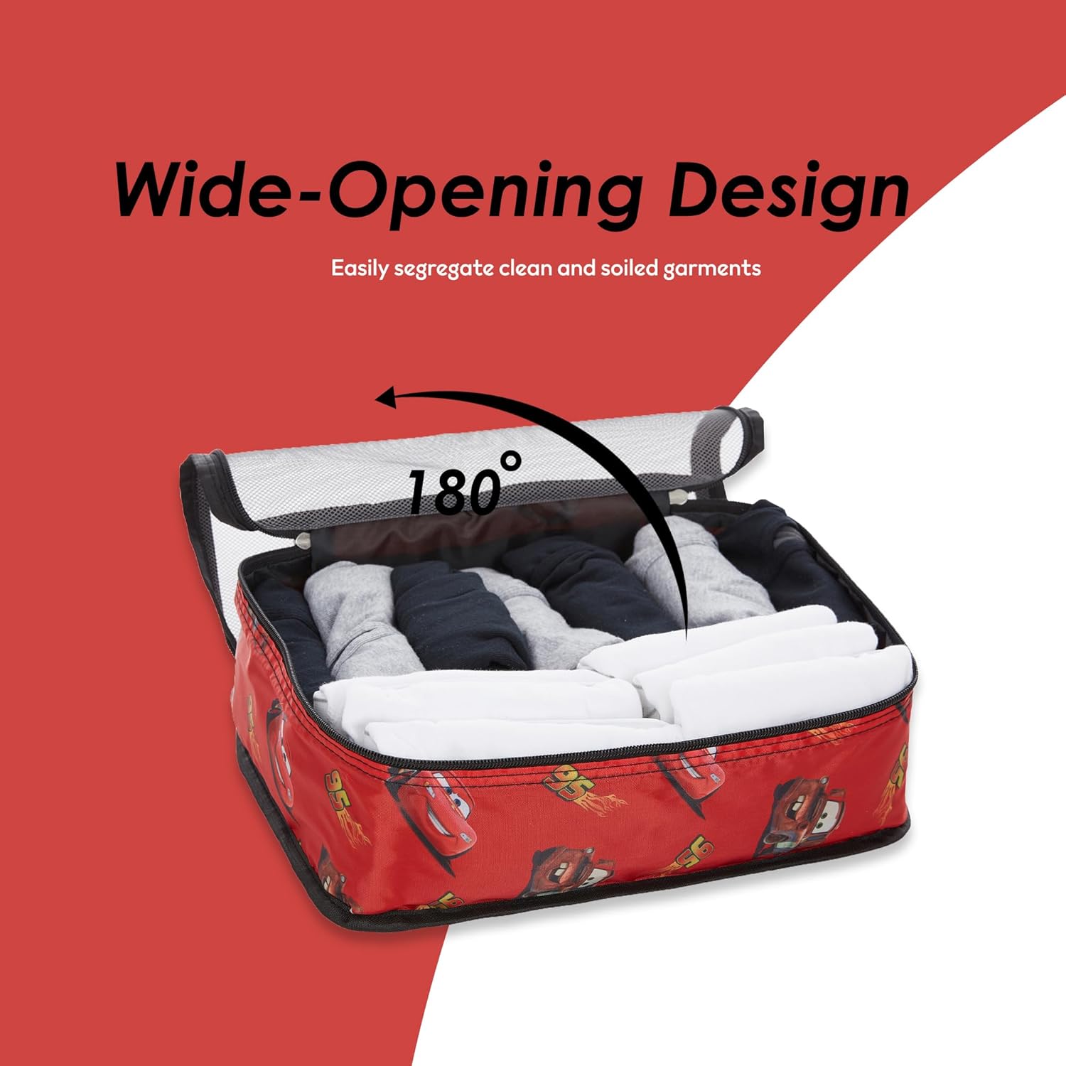 Disney Minnie Mickey Stitch Packing Cubes - Winnie the Pooh, Princess Cinderella, Cars, Toy Story 5 Piece Packing Cubes Compression - Travel Essential - Luggage Suitcase Organizer Set - Image 3