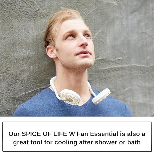 Miniatura 3 de SPICE OF LIFE W Fan Essential - Aire acondicionado portátil, ventilador portátil, artículos esenciales de campamento, ventilador de cuello,
