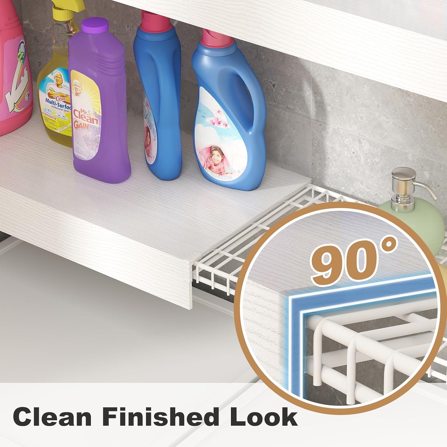 PUNCIA 5 Pcs Wire Shelf Covers for Pantry & Closet, 36" W X 12" D, White