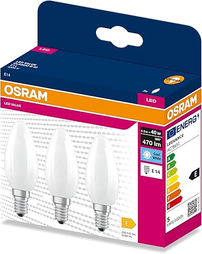 OSRAM LED FILAMENT CLASSIC B VALUE 4.2W 4000K Frosted E14