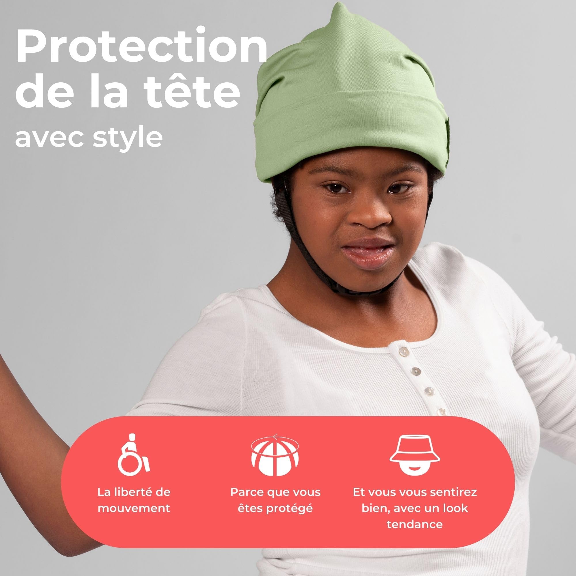 Ribcap Lenny Summer | Casque de Protection pour épilepsie et Chutes