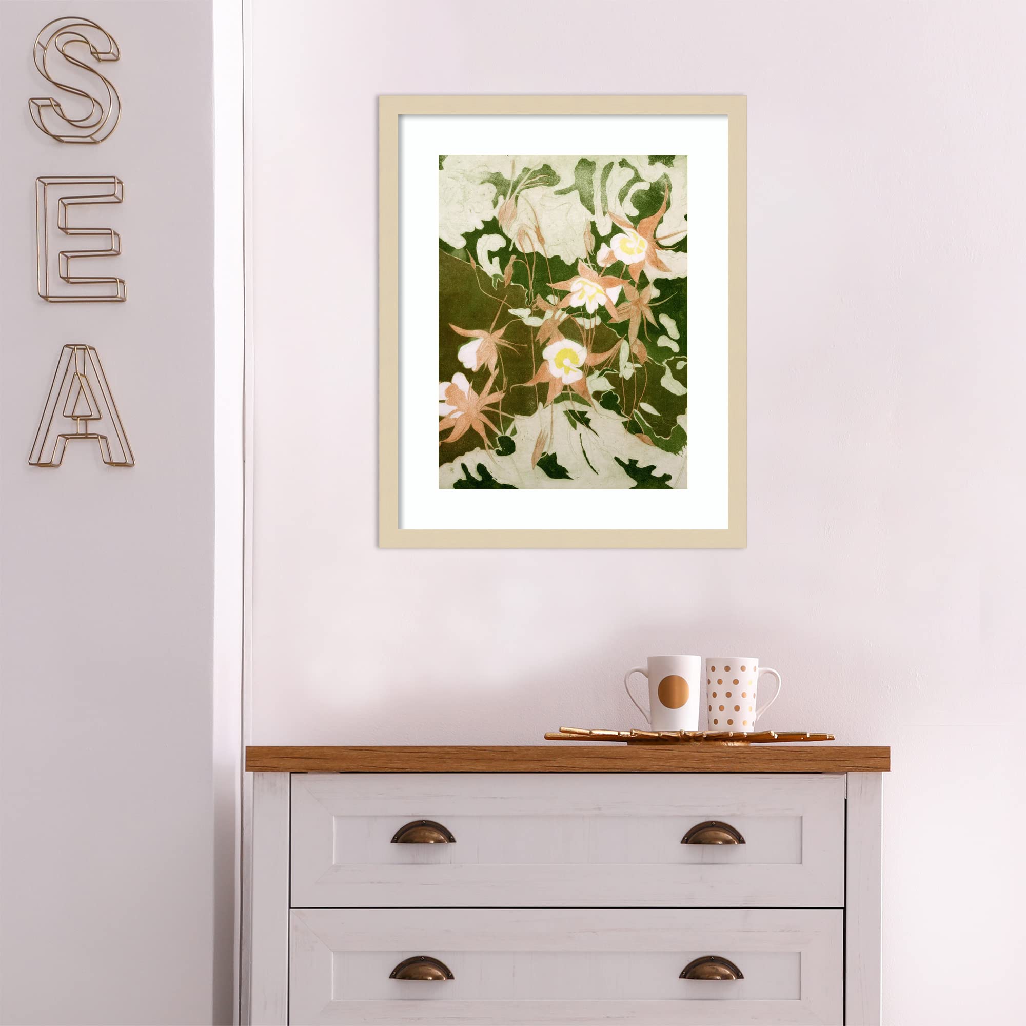 Amazon.com: Amanti Art Framed Wall Art Print 21x17 Columbine