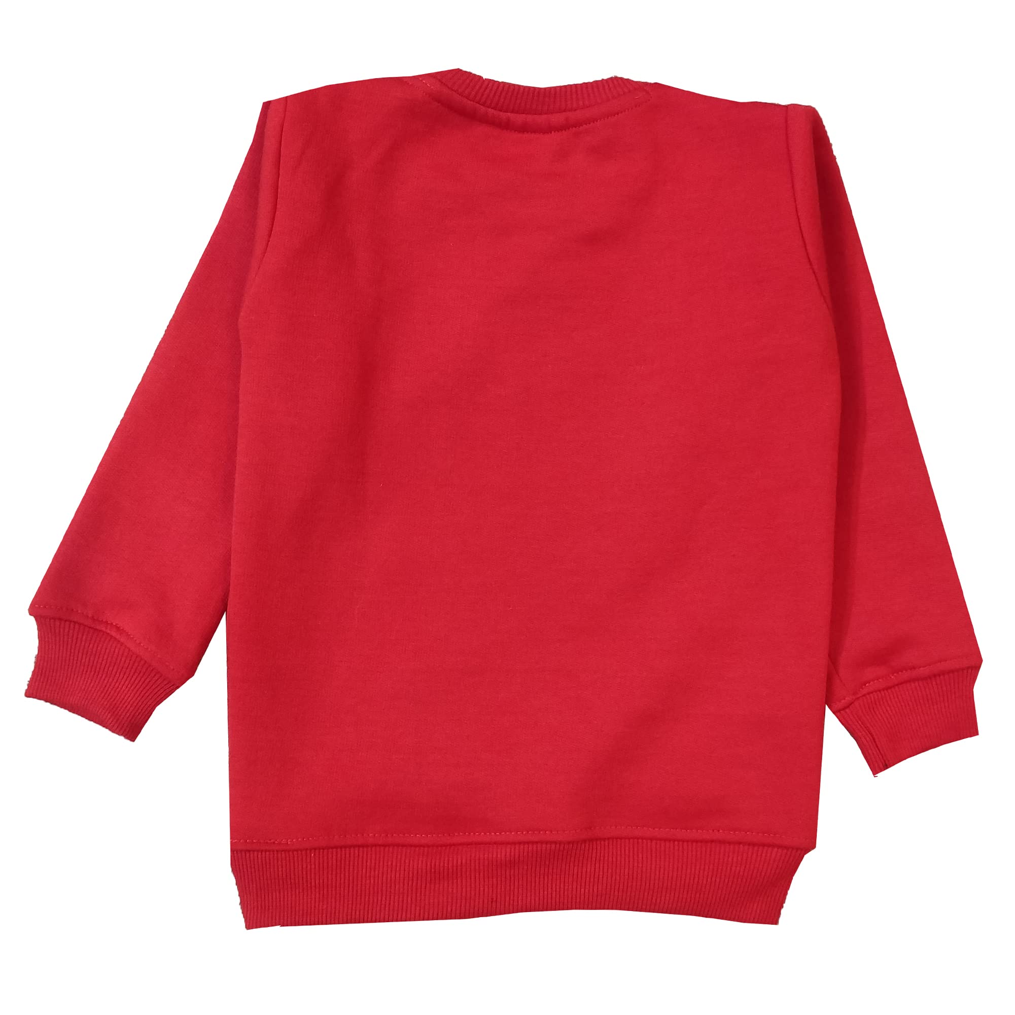 mininest Cotton Red Sweatshirt for Kids Full Sleeves Warm Comfortable Lightweights Breathable Kids Cloth Soft Compfy Dress Designer Abstract Printed Suitable for Children 1