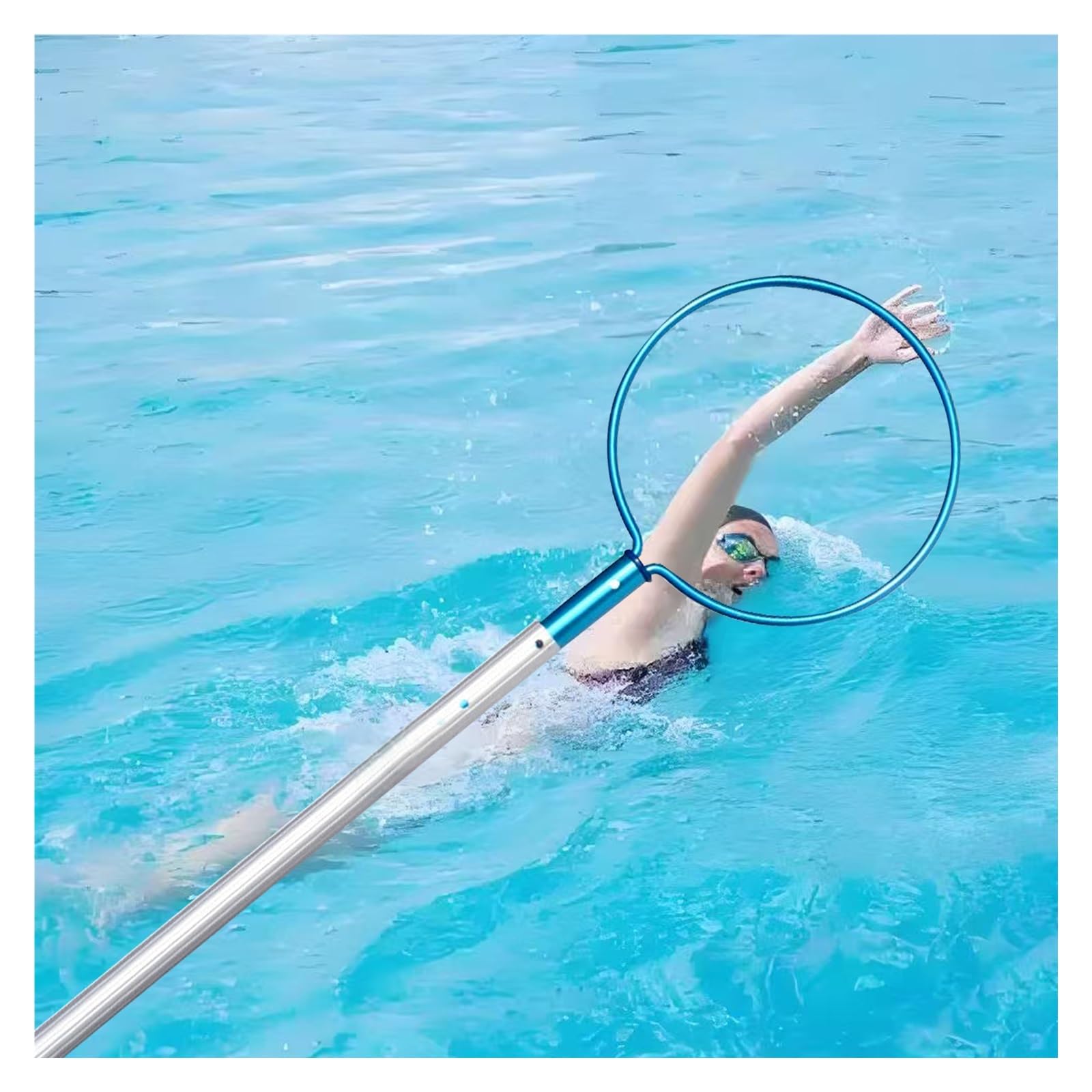 Gancho de seguridad extensible resistente para piscinas, 3 m / 9.8ft