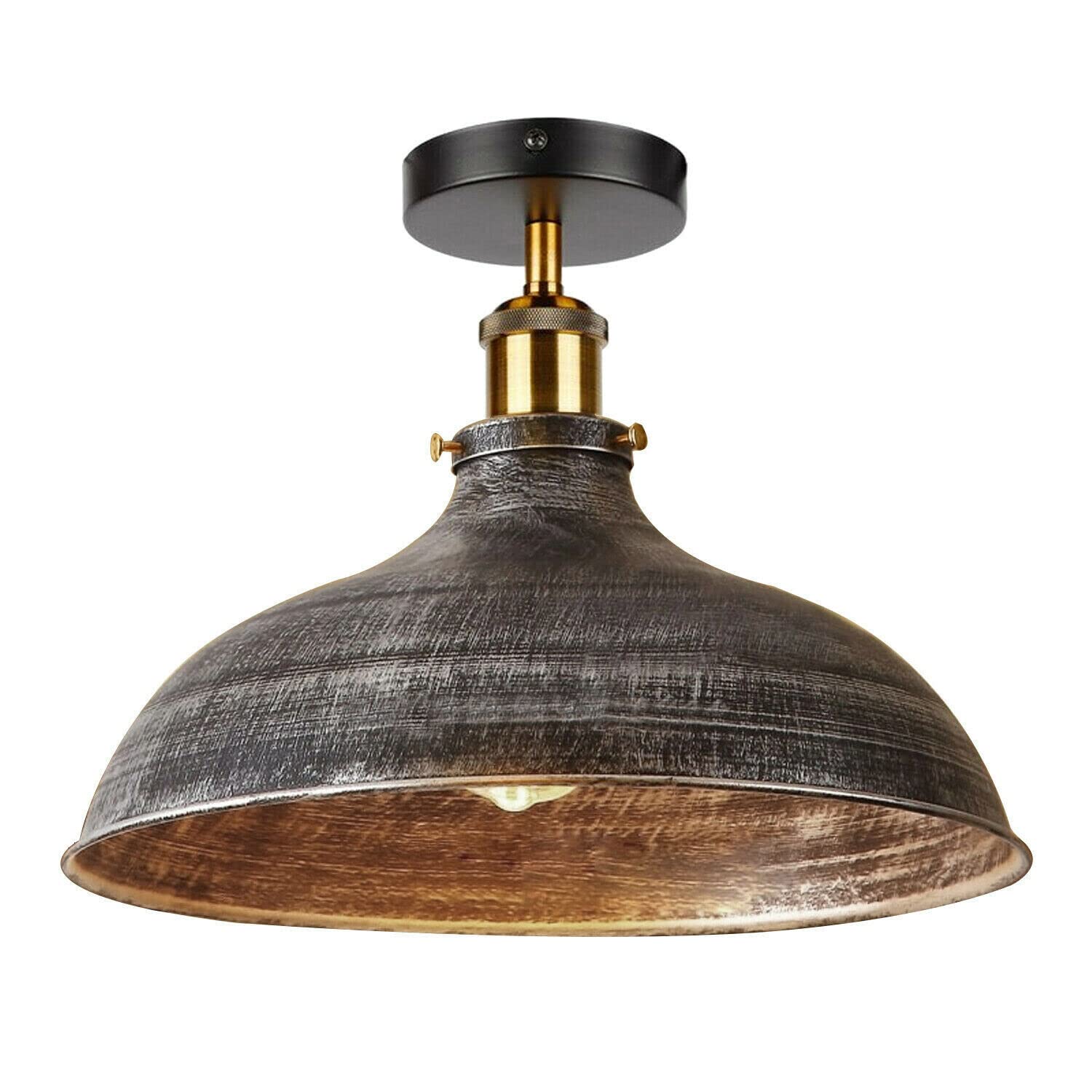 Buy Vintage Retro Industrial Semi Flush Ceiling Light LED Lamp Fixture