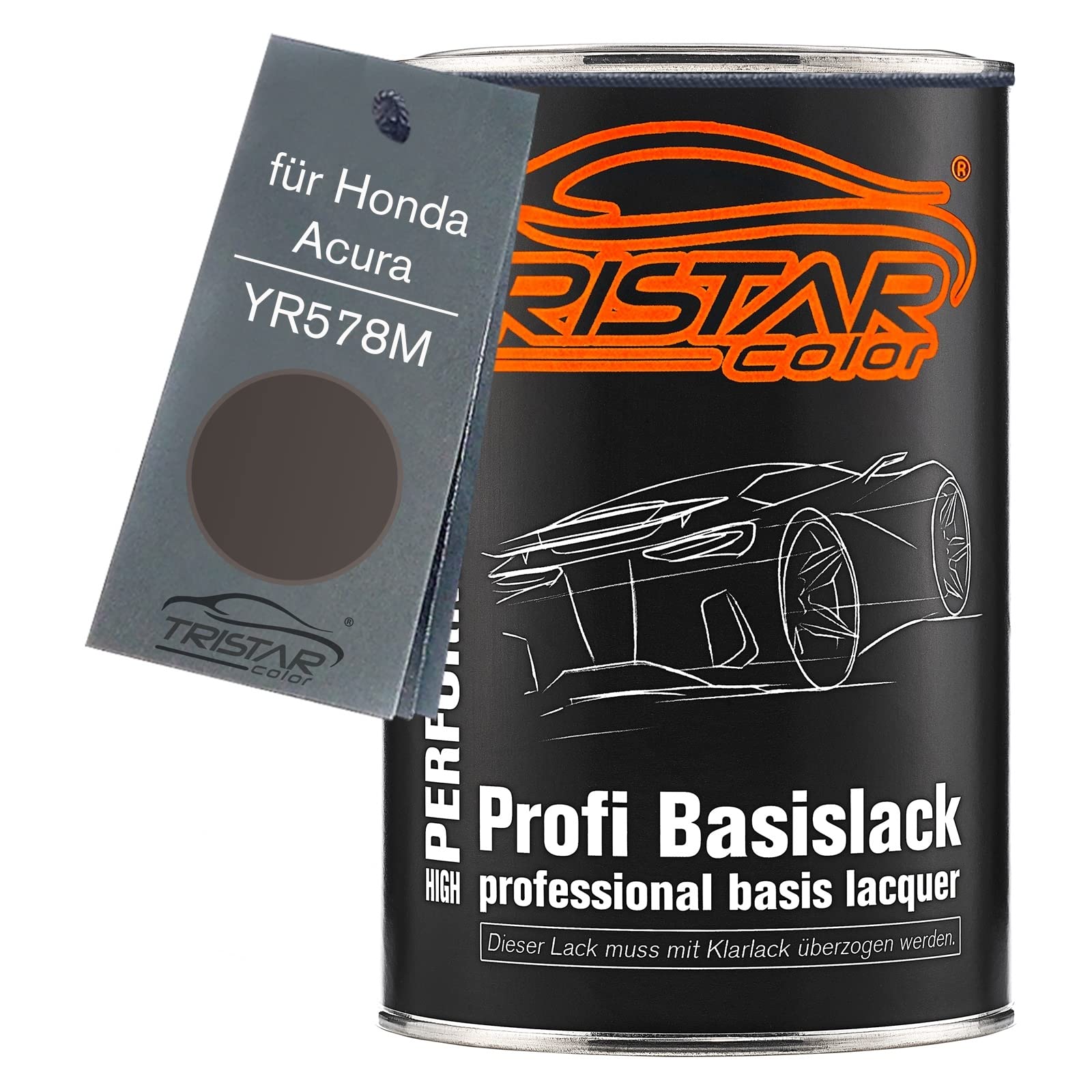 TRISTARcolor Autolack Dose für Honda YR578M Urban Titanium Metallic 1,0L
