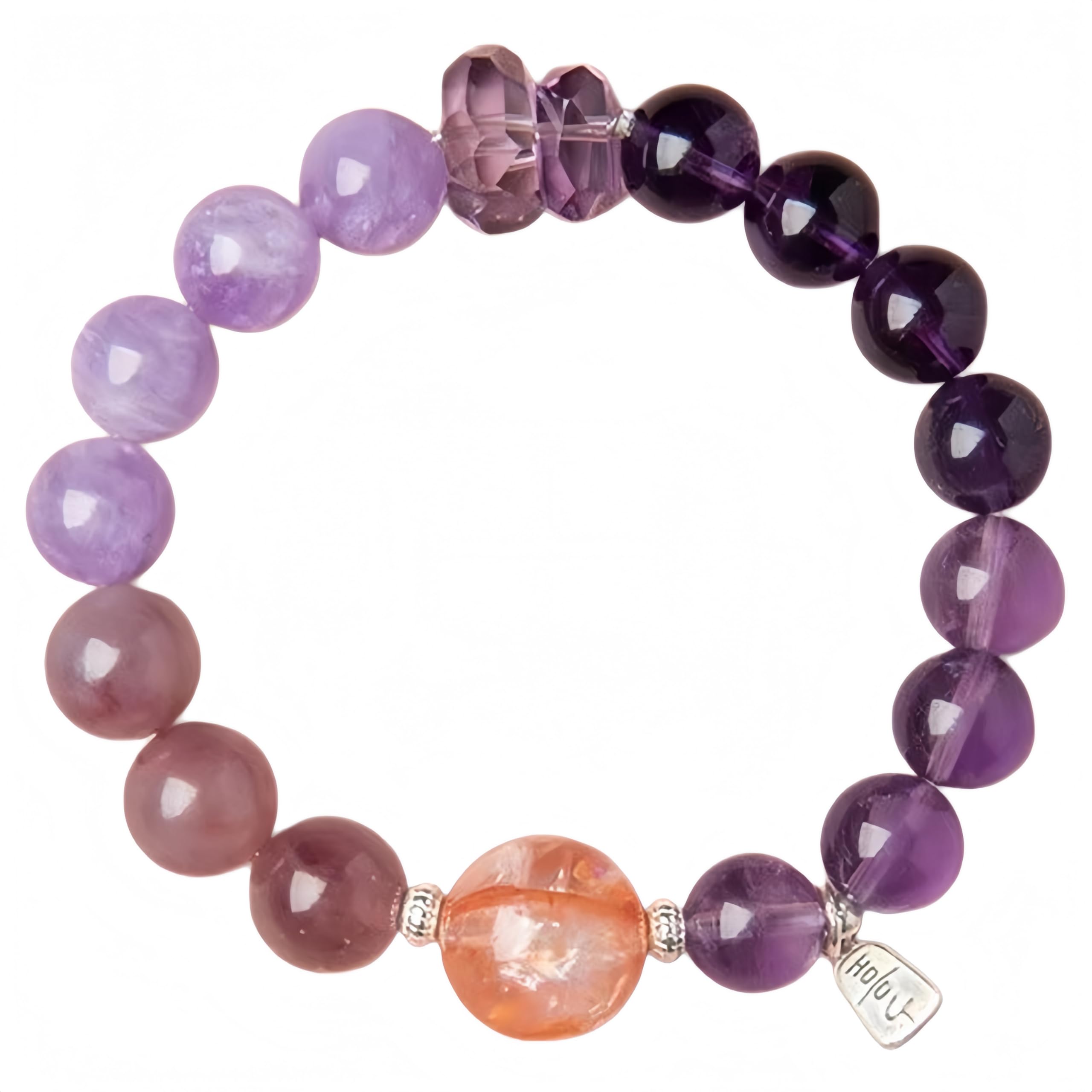 Pulsera Cristal Natural Pulsera De Amatista De 10mm