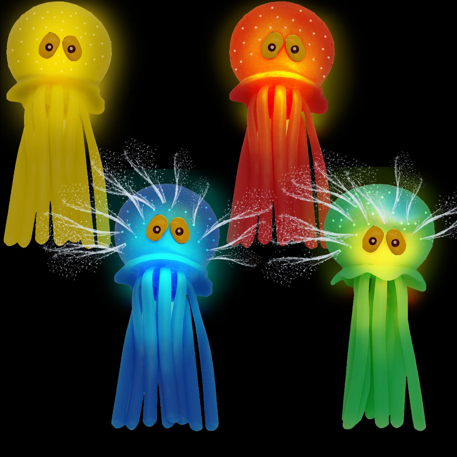 HUIZHOU Polpo Ballerino Con Spruzzo Nebbia E Proiezione LED, Giocattolo Interattivo Per Bambini Con Sensori Antiosctacolo, Ideale Per Feste E Regali