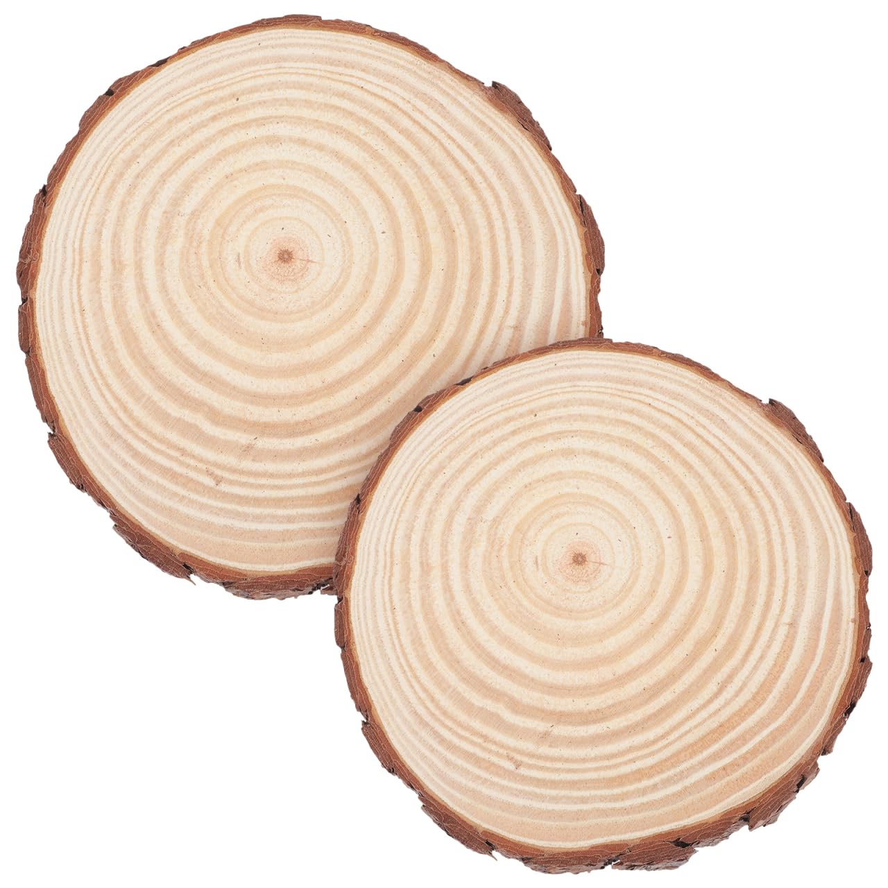 Milisten Garden Stepping Stones Outdoor 2 Pack Round Wood Log Style Stepping Stones 9.06 in Garden for Pathway Lawn Walkway Decoration DIY Decor