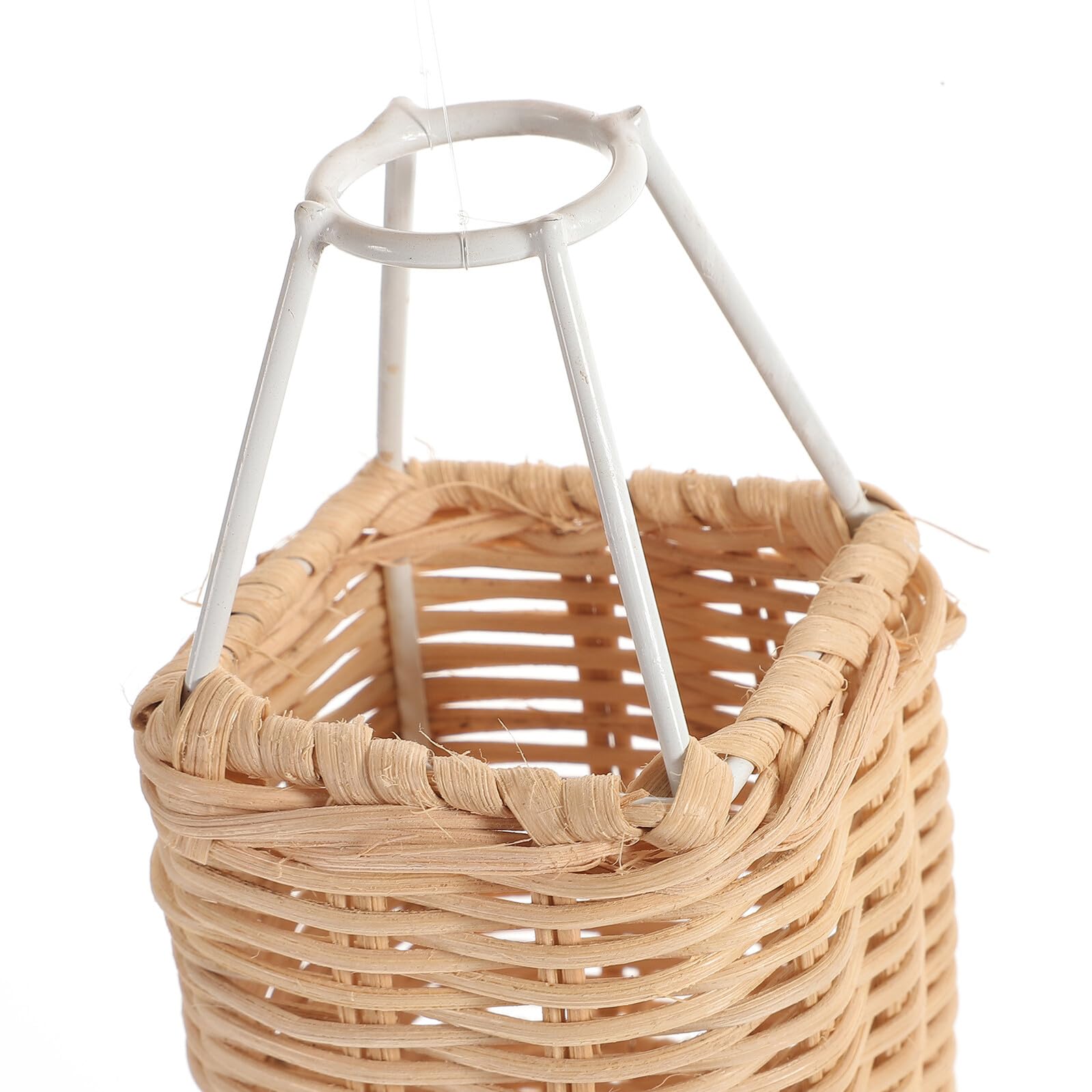 Gatuida Handgewebter Rattan Heißluftballon Anhänger Natürliche Hängedekoration für Kinderzimmer Party und Garten Kreative Tragbare Deko für Jungen und Mädchen Romantisch und Vielseitig