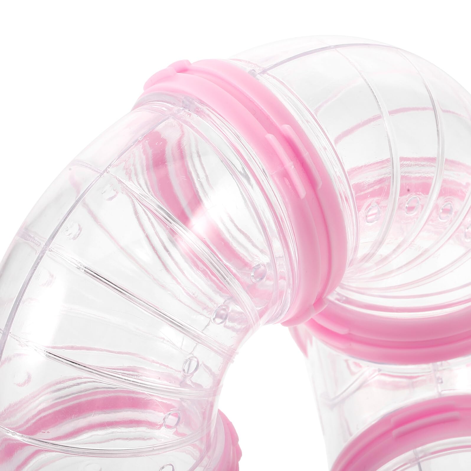 Hamster Tunnel Selbstgemacht Käfigröhre Verbinder 2 Satz Pp Weiß Rosa