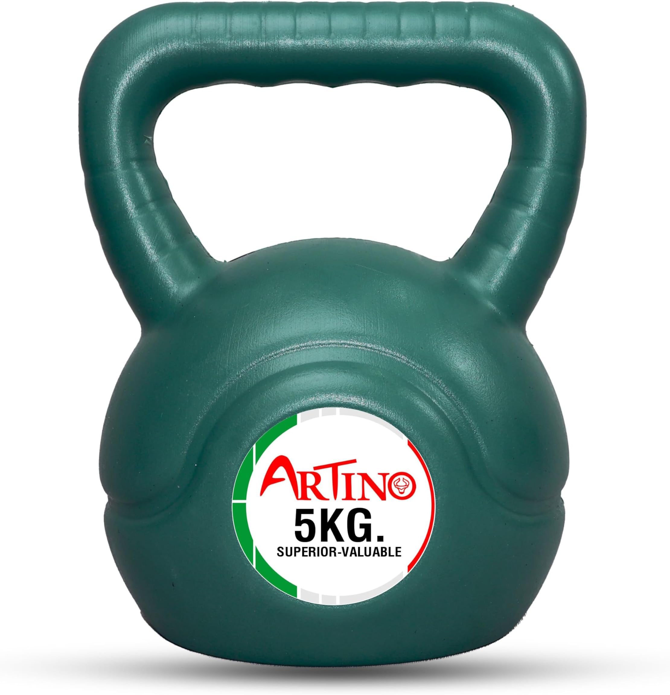- ARTINO 5Kg Kettlebell for Cardio Training Home& Gym Fitness Workout Bodybuilding Weight Green Kettlebell