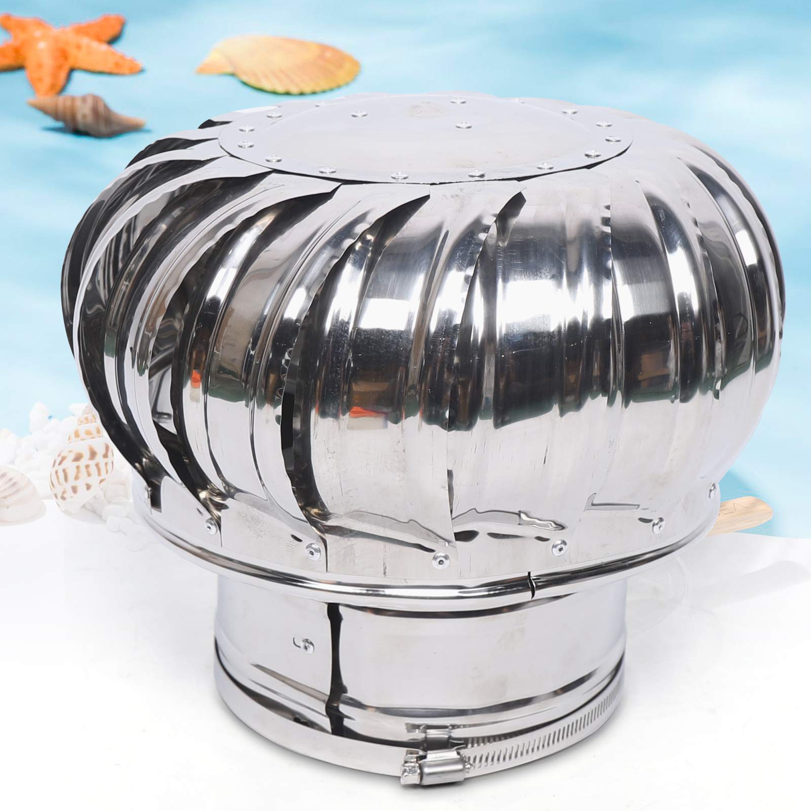 Inserto per camino, 160 mm, in acciaio inox, copertura per camino, inserto di ventilazione, per aziende di allevamento