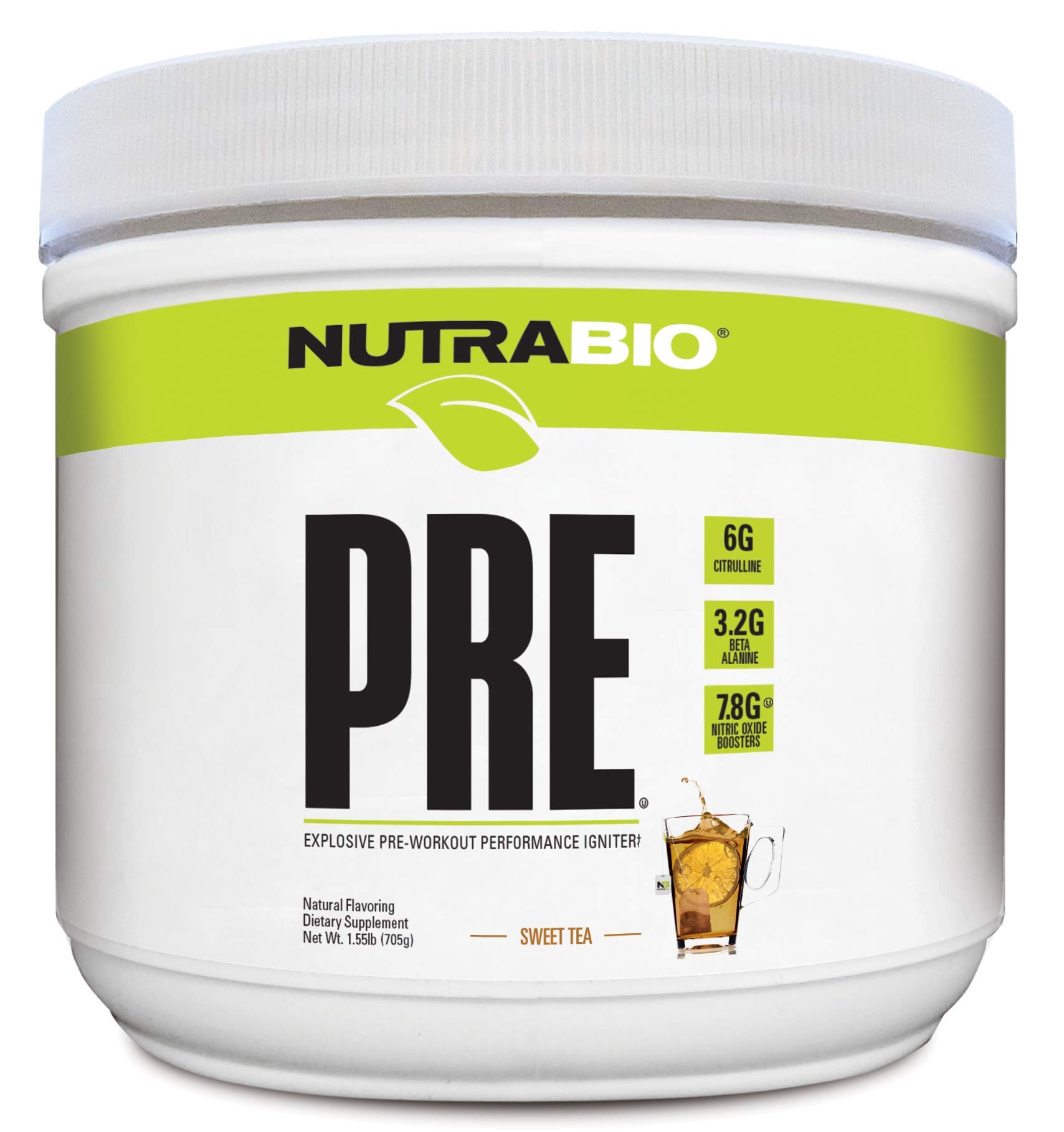 Buy NutraBio PRE Workout Powder Sustained Energy, Mental Focus