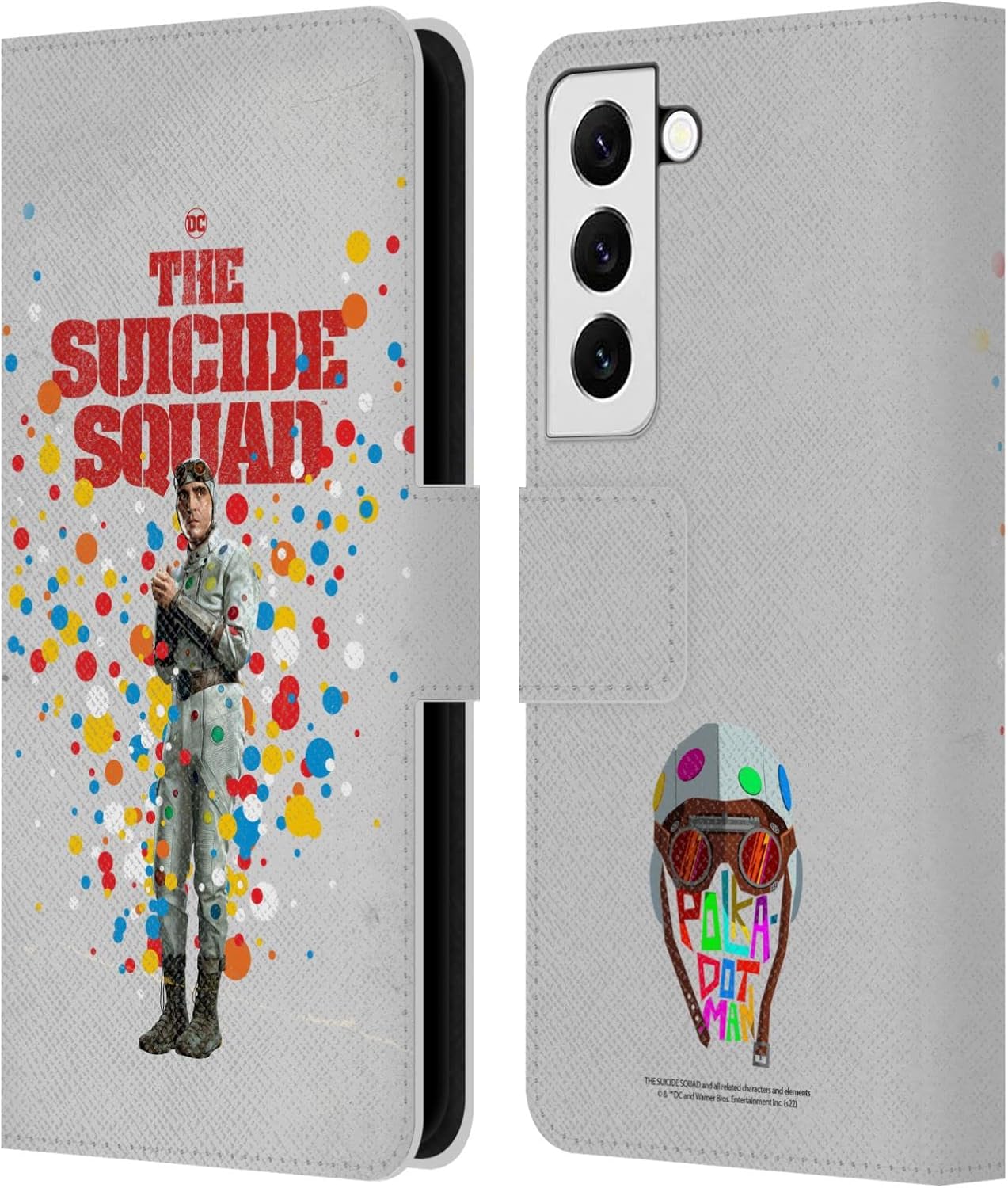 Head Case Designs Officially Licensed The Suicide Squad 2021 Savant Character Poster Leather Wallet Case Compatible with Samsung Galaxy S22 5G