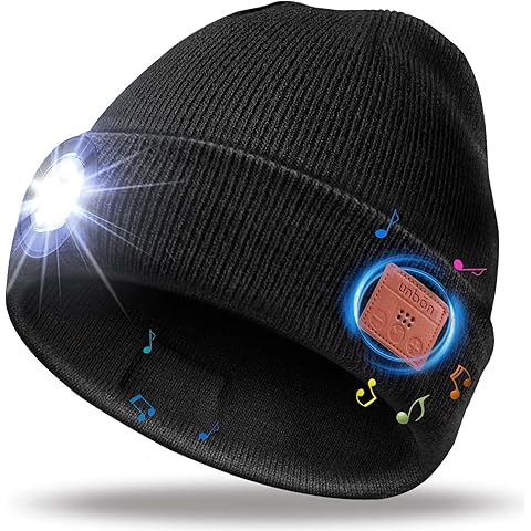 Gifts for Men, Bluetooth Beanie with Light and Headphones, Mens Gifts for Christmas...