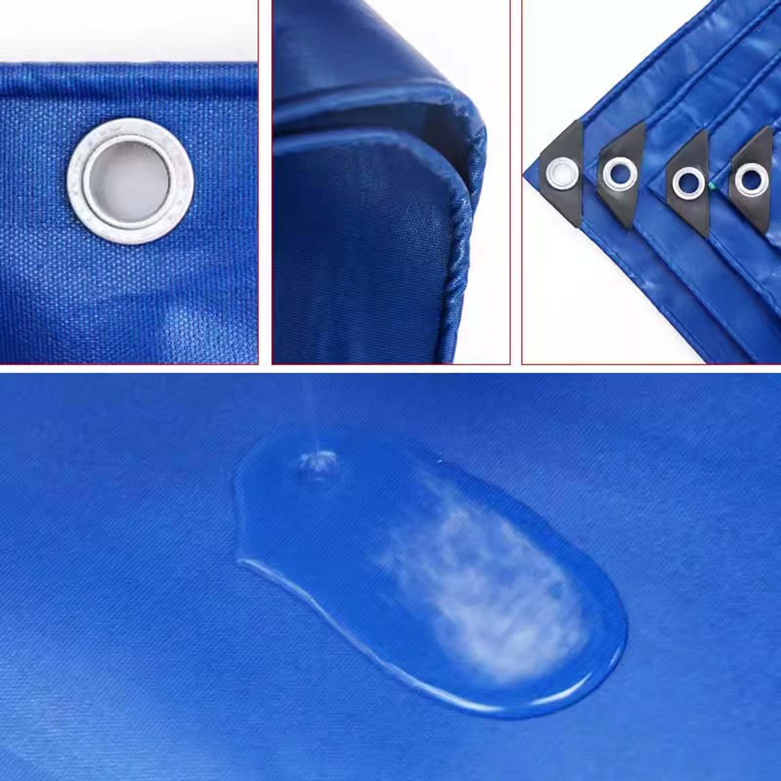 Teloni, teloni Impermeabili Resistenti 26,26x26,2 Piedi, telone in PVC Spesso con Occhielli, Antipioggia, 500 g/m², Copertura Impermeabile Durevole per Auto, Barca, Campeggio, Uso Esterno